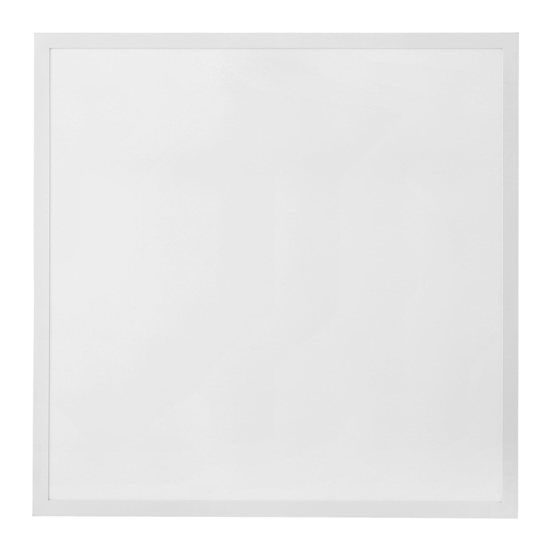 Ansluts LED-panel er et hvitt, firkantet lyspanel med en slank, diskret ramme. Overflaten fremstår som glatt og uten trekk, uten mønstre eller merker.