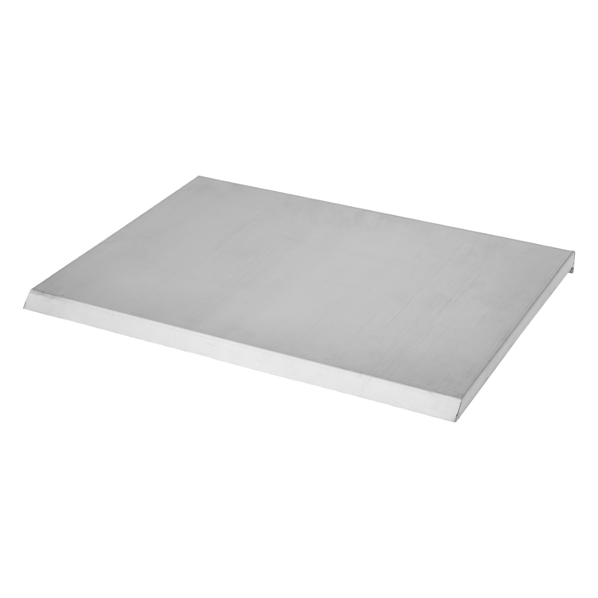 Ash Pan F. 010378/010389 är en platt, rektangulär metallplåt med släta kanter och en glänsande, reflekterande finish.
