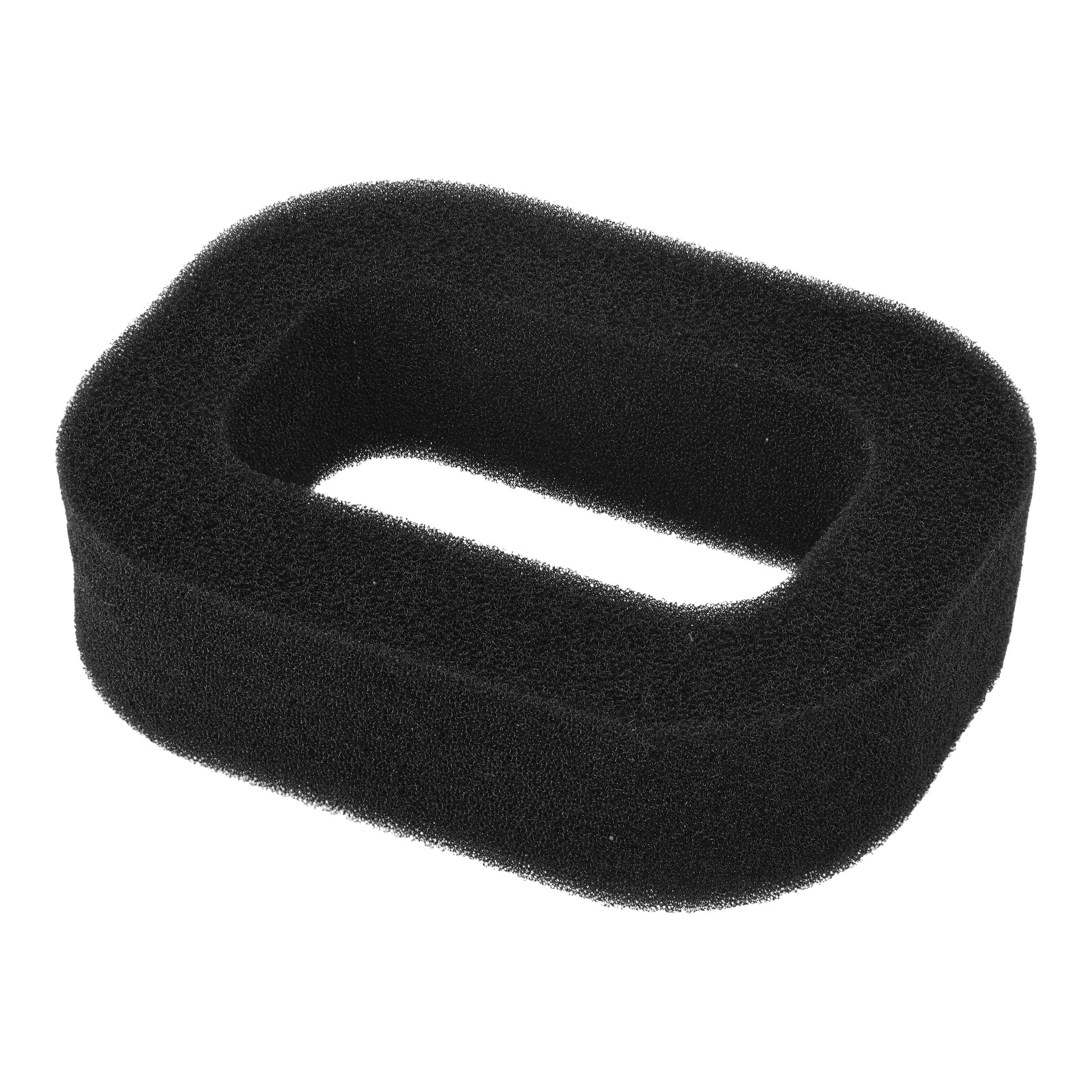 Foam Rubber Filter är en svart rektangulär skumbit med rundade hörn och ett ihåligt centrum.