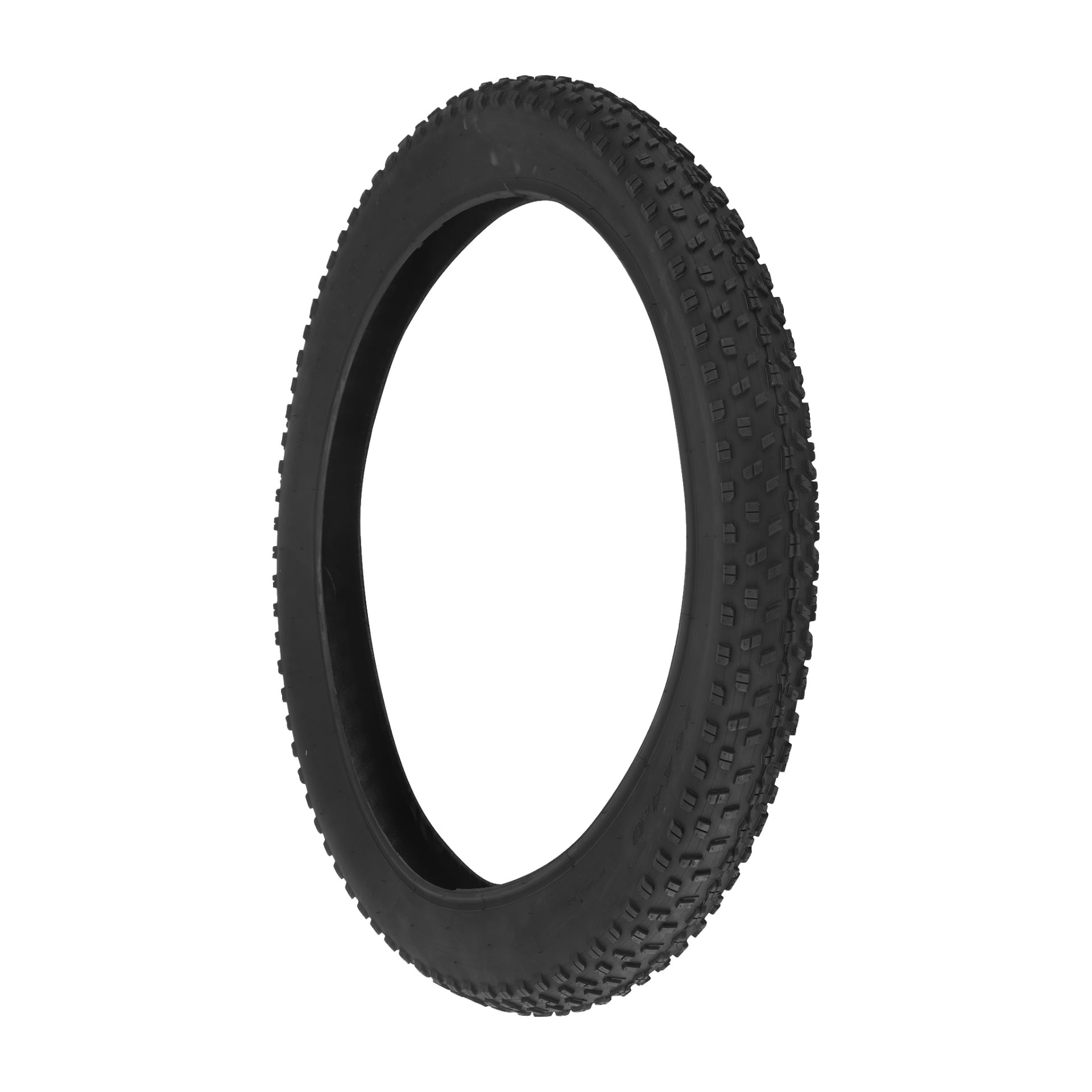 Black Tyre T.024032 är ett svart mountainbikedäck med jämnt fördelade, framträdande rattar för terränggrepp.