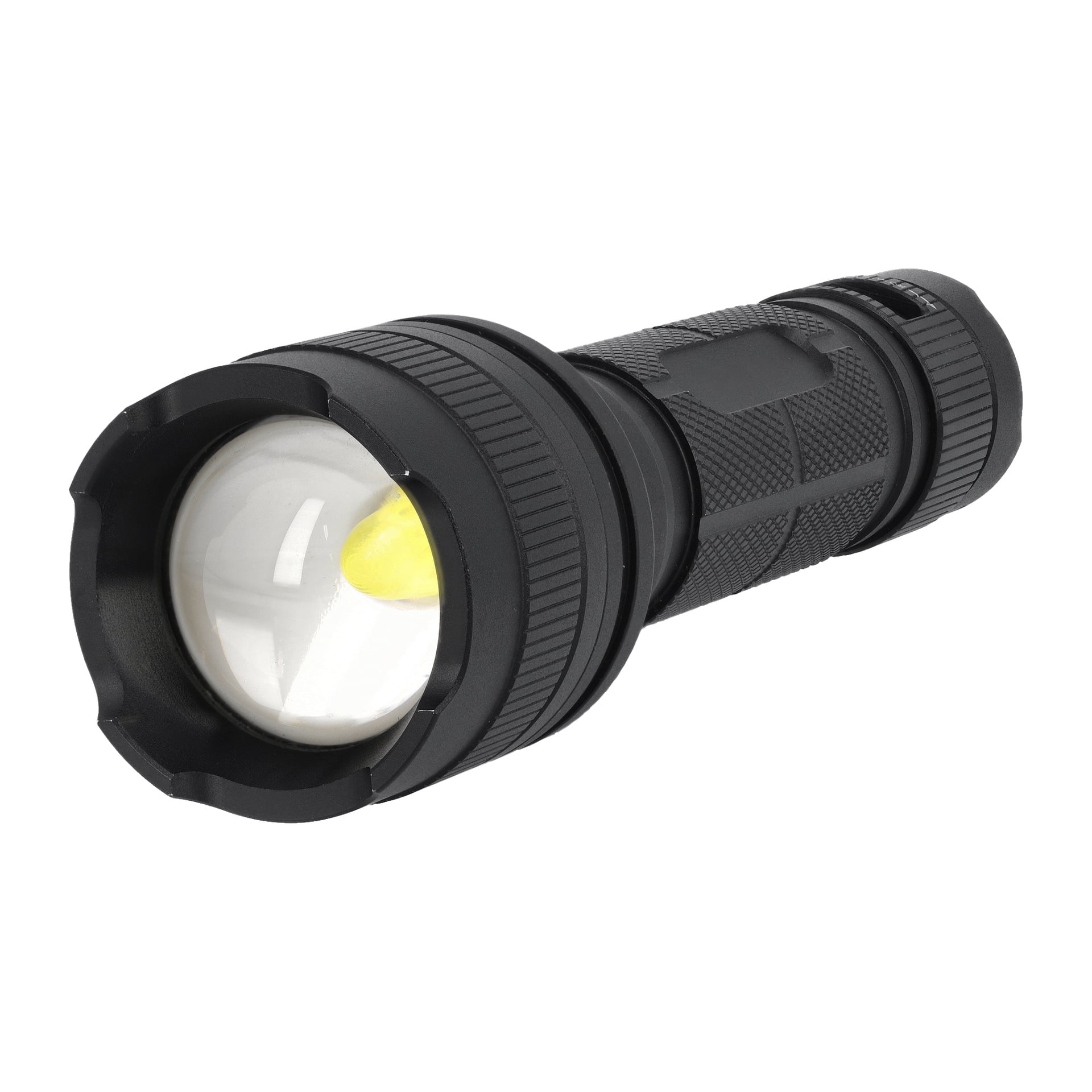Anslut LED-facklor 3-pack visas i vinkel, var och en med svart handhållen kropp, texturerat grepp och ett klart rundat glas framtill.