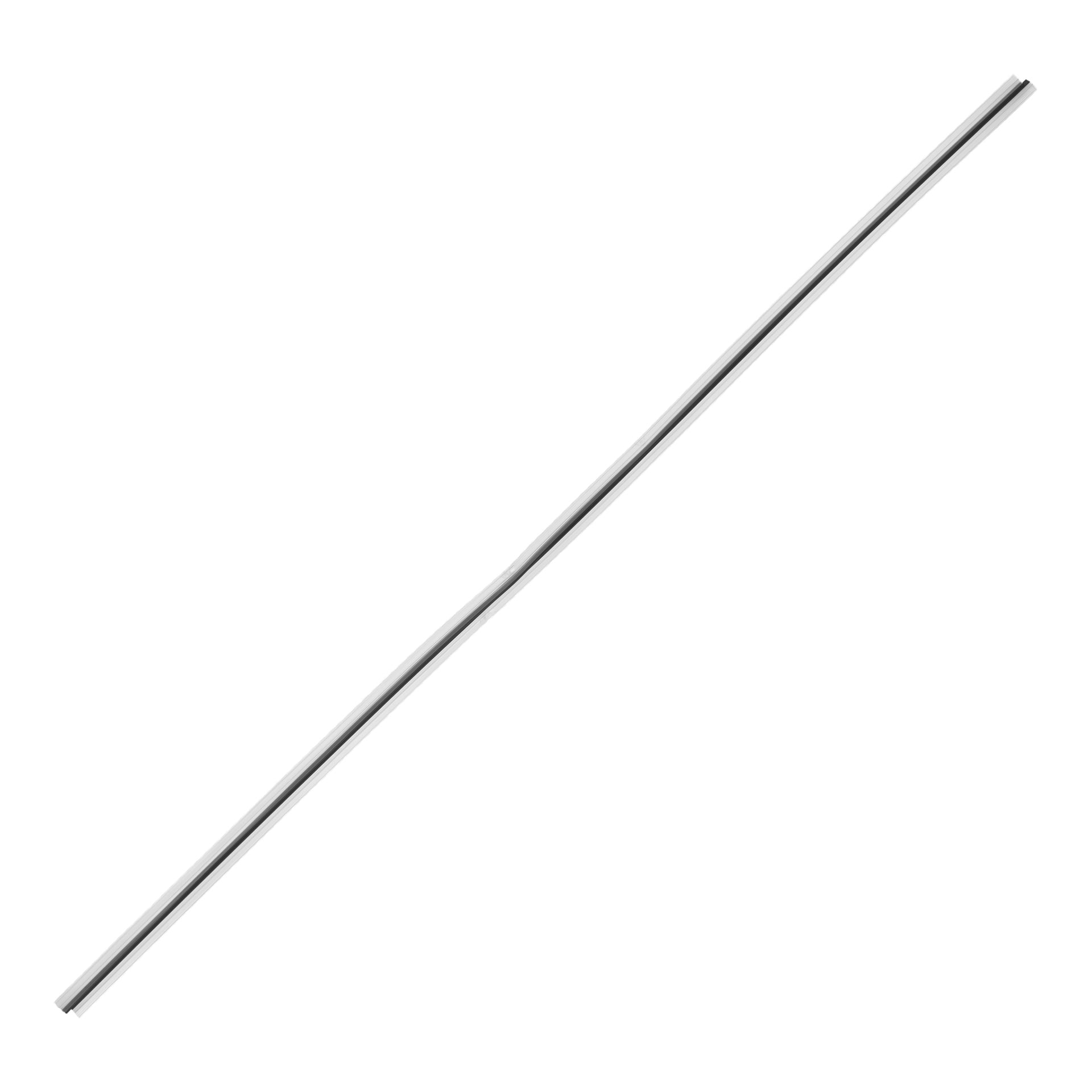 En lång, tunn magnet eller tätningsremsa placeras diagonalt med en mjuk böj nära mitten.