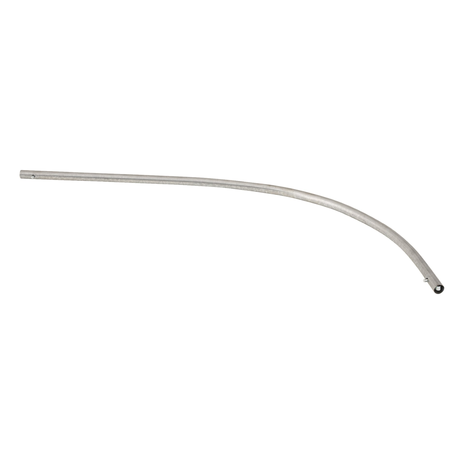 Roof Arch Pipe Garage Tältet visar ett slätt, böjt metallrör med en öppen ände.