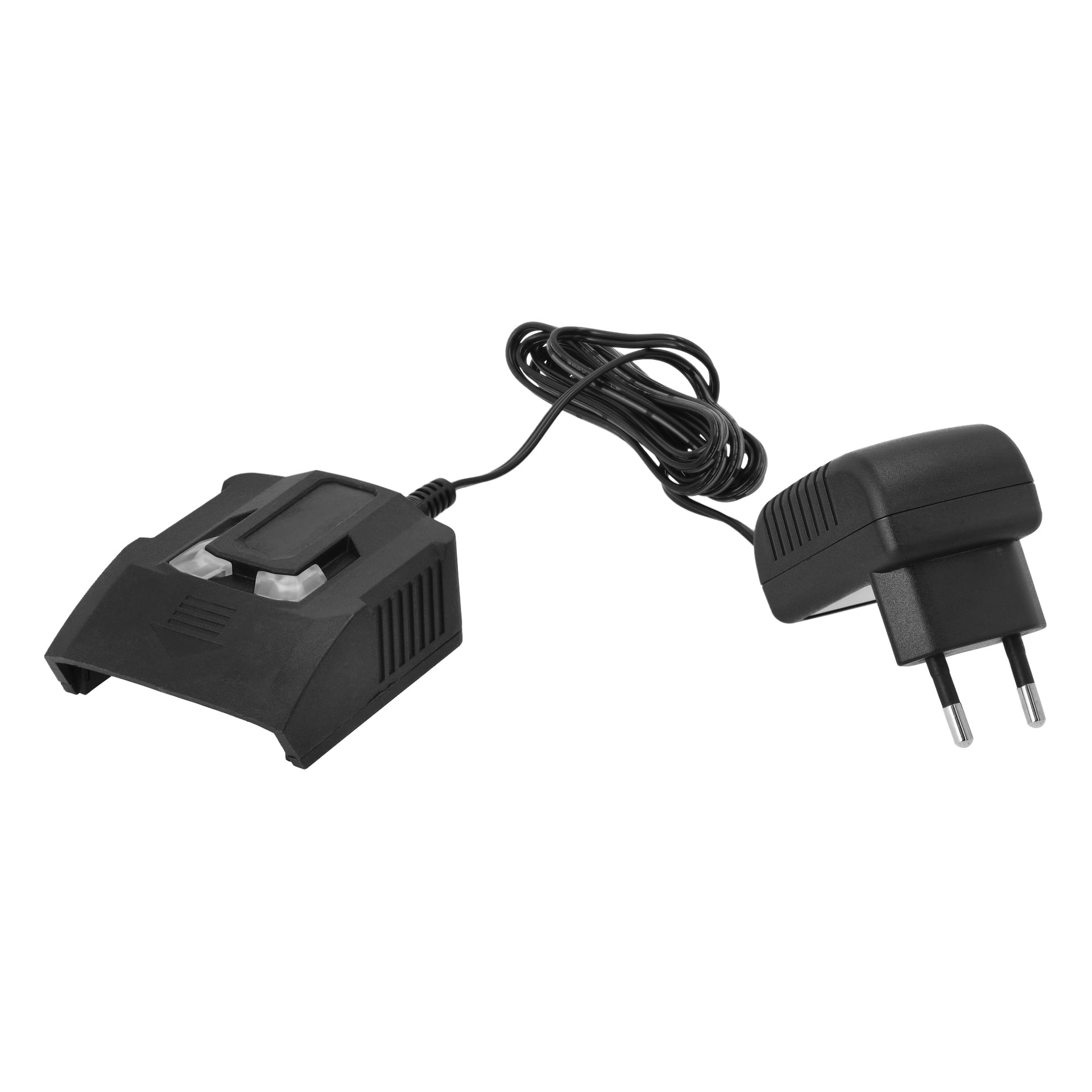 Meec Tools Multiseries Screwdriver-kit DD-18V EASY 100 med svart laddare, strömadapter och europeisk tvåpolig kontakt.