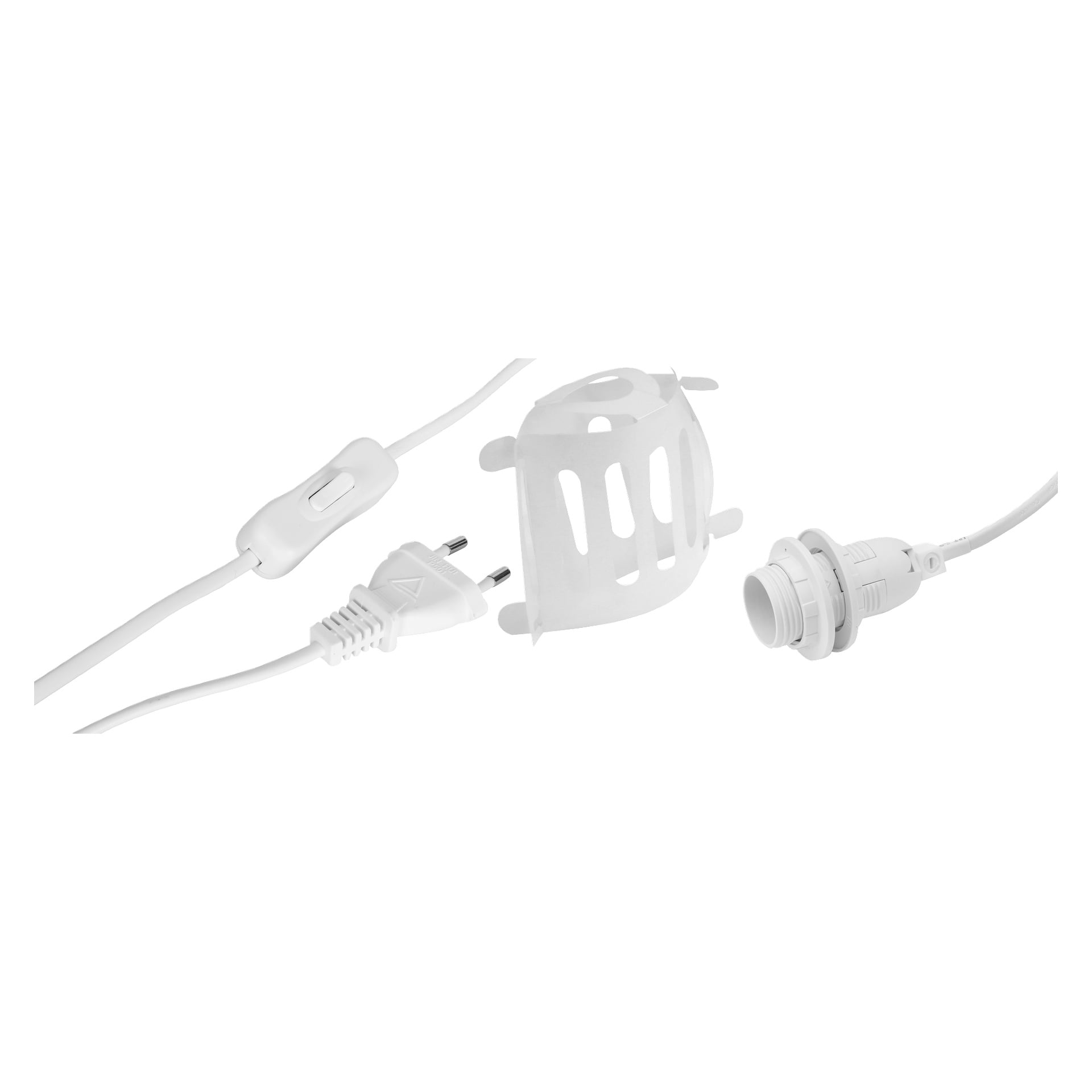 Der EKVIP Beige Advent-Stern verfügt über einen europäischen Stecker, einen Inline-Schalter, einen Kunststoff-Lampenschirmhalter und eine Glühbirnenfassung.