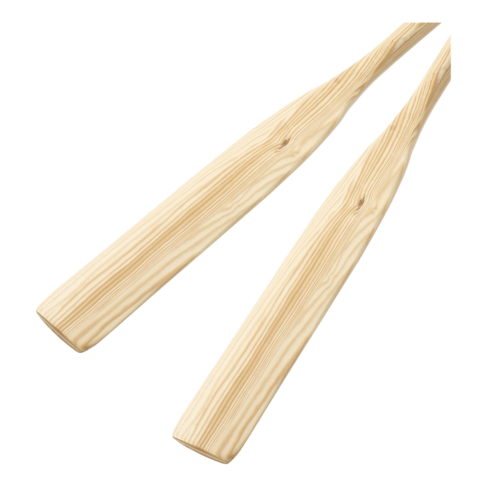 Hamron Oars 2 pack przedstawia dwa jasne drewniane wiosła z wyraźnym usłojeniem drewna, ułożone po przekątnej.