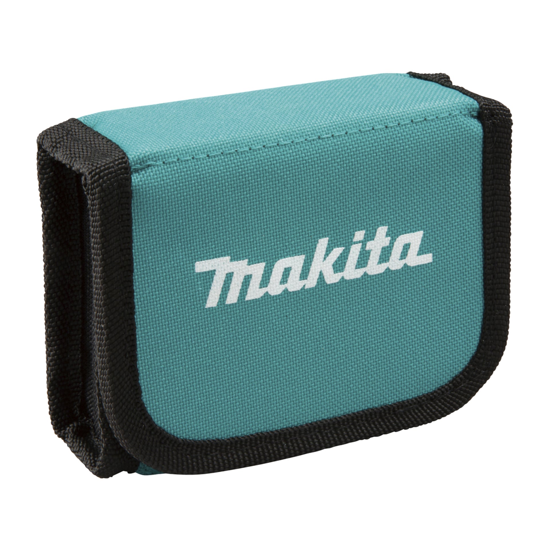 Teało-tkaninowa torba Makita E-12354 z białym logo, zaprojektowana do przechowywania małych narzędzi lub akcesoriów.