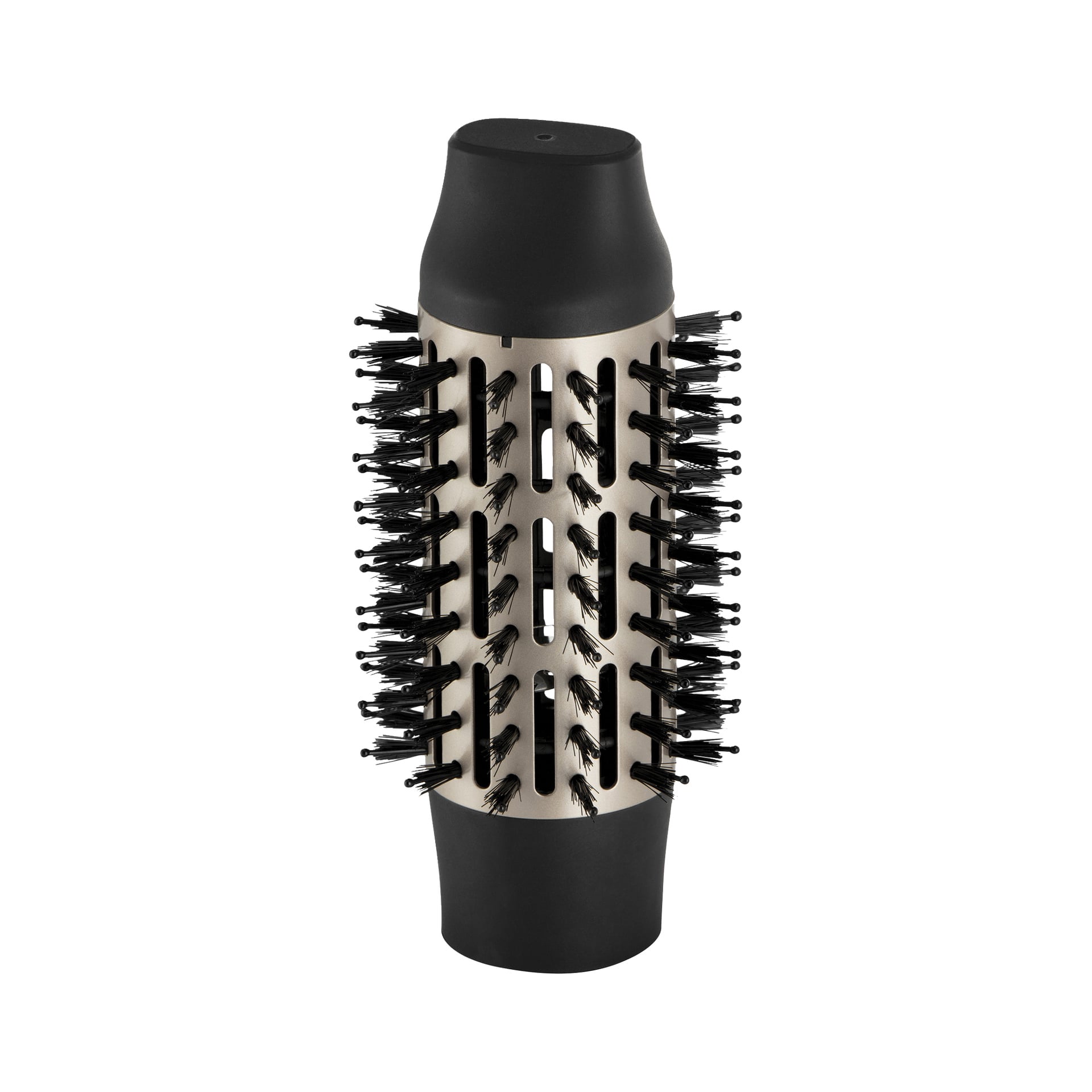 Remington Hot Air Brush Blow Dry & Style AS7500 med avtagbar rundborste, svarta borst, metallkropp och ventilerade spår.