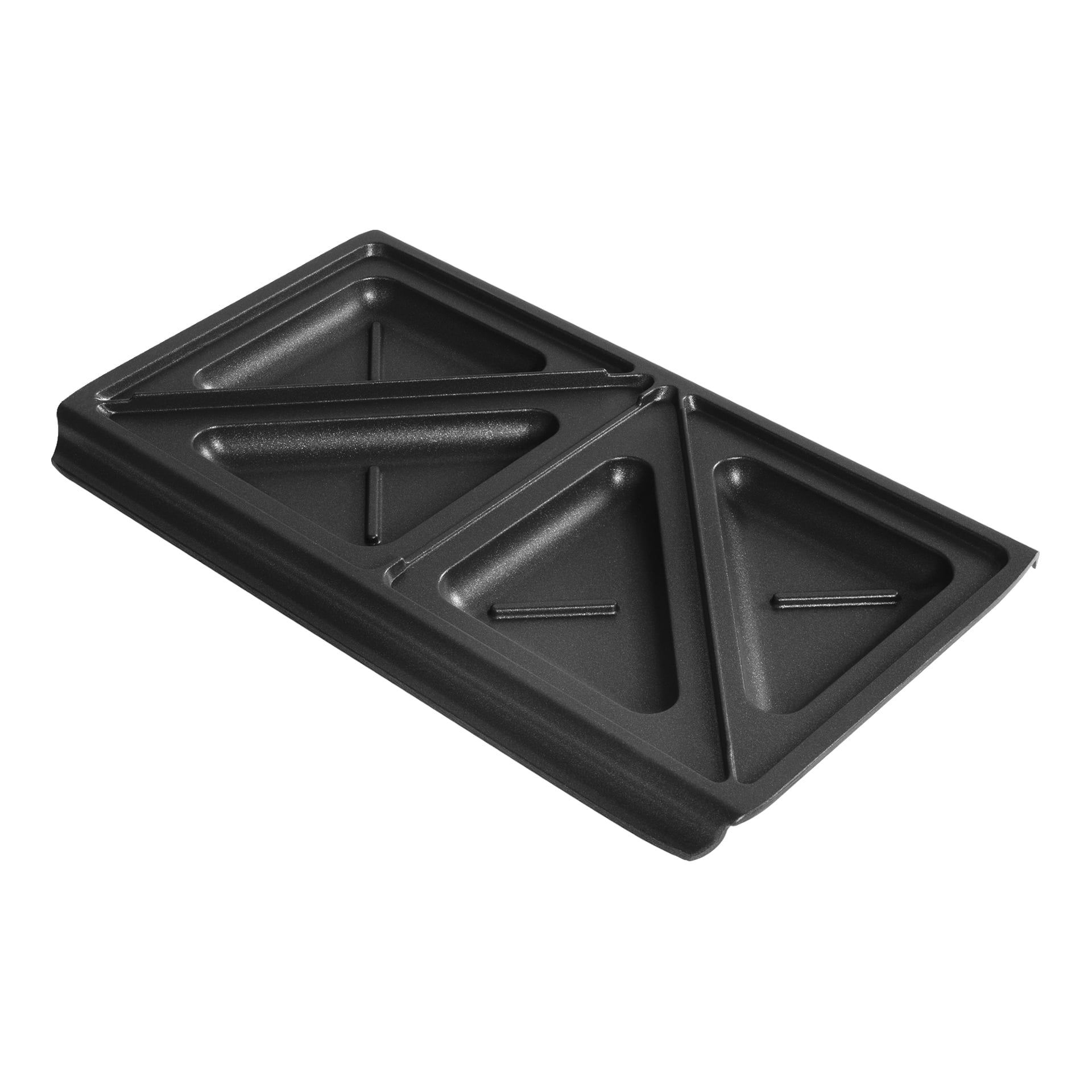 Russell Hobbs 3-in-1 Sandwich Grillissä on tarttumaton lautanen, joka leikkaa ja sulkee leivän neljäksi paahdetuksi kolmiovoileipää.
