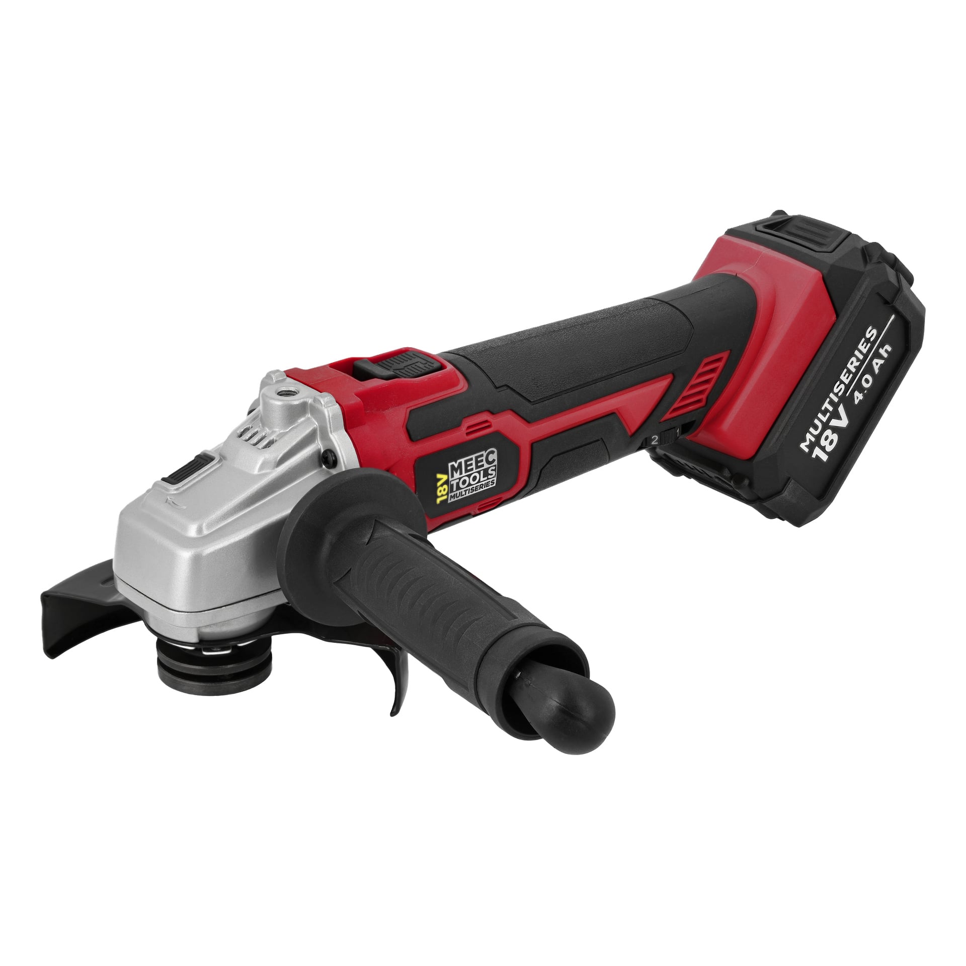 Meec Tools Multiseries Garage Kit GARAGE PACK 6 inkluderer seks trådløse svarte og røde verktøy med sidehåndtak.