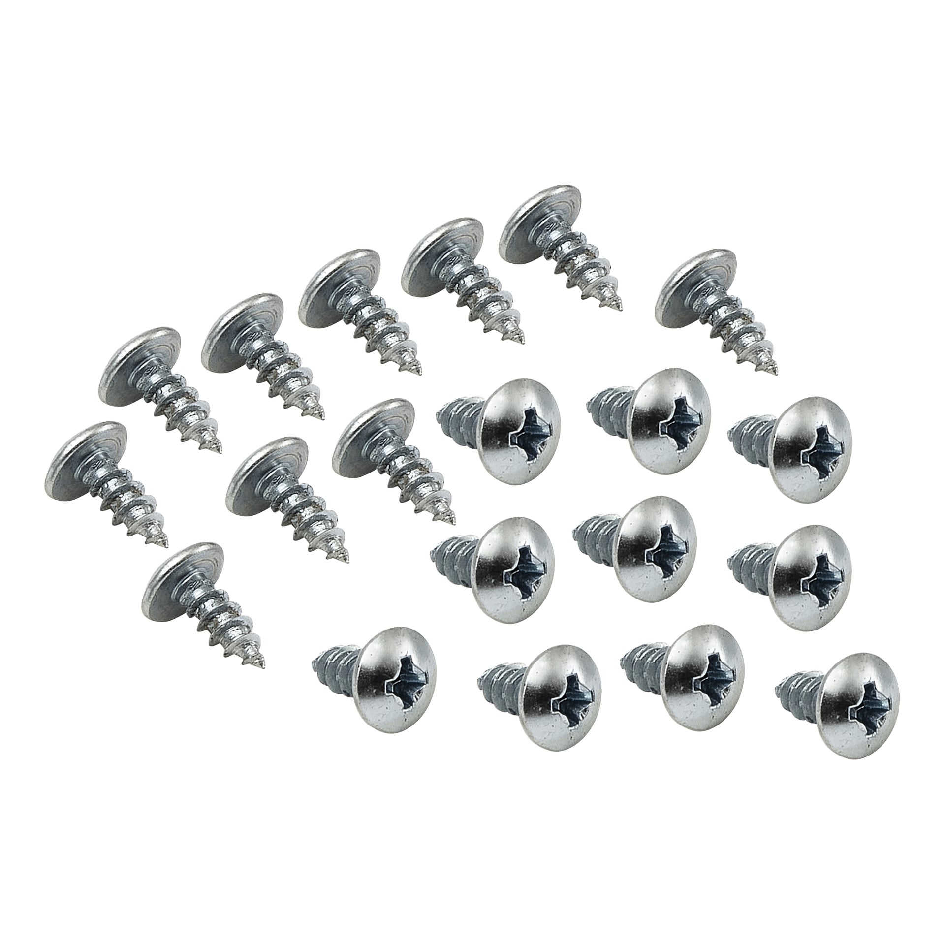 Ti Hard Head Connector-deler til hyllene er pent arrangert, med både topper og gjengede seksjoner tydelig synlige.