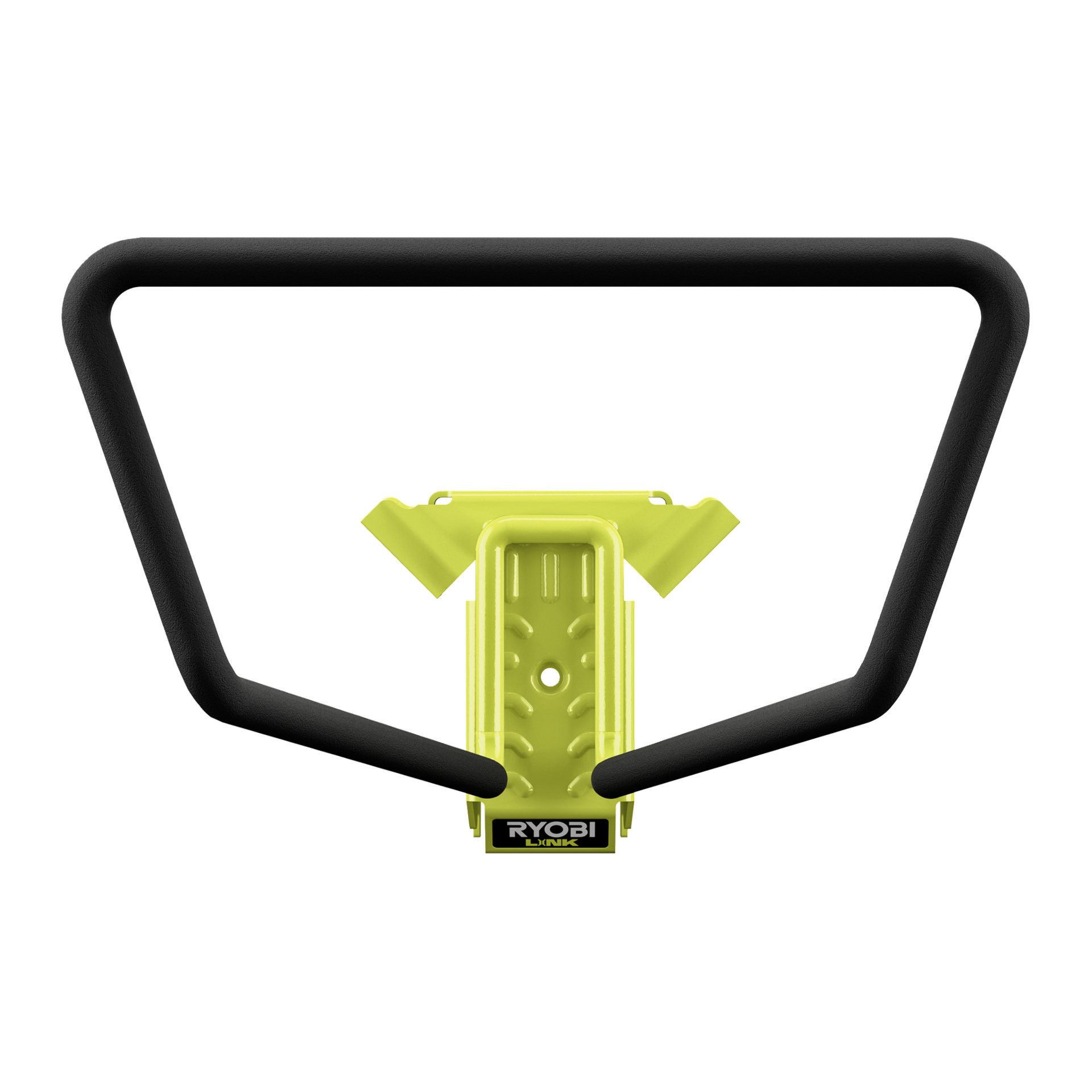 Ryobi LINK RSLW804 krok med svart metallram och gul bas, designad för att organisera verktyg i garage eller verkstäder.