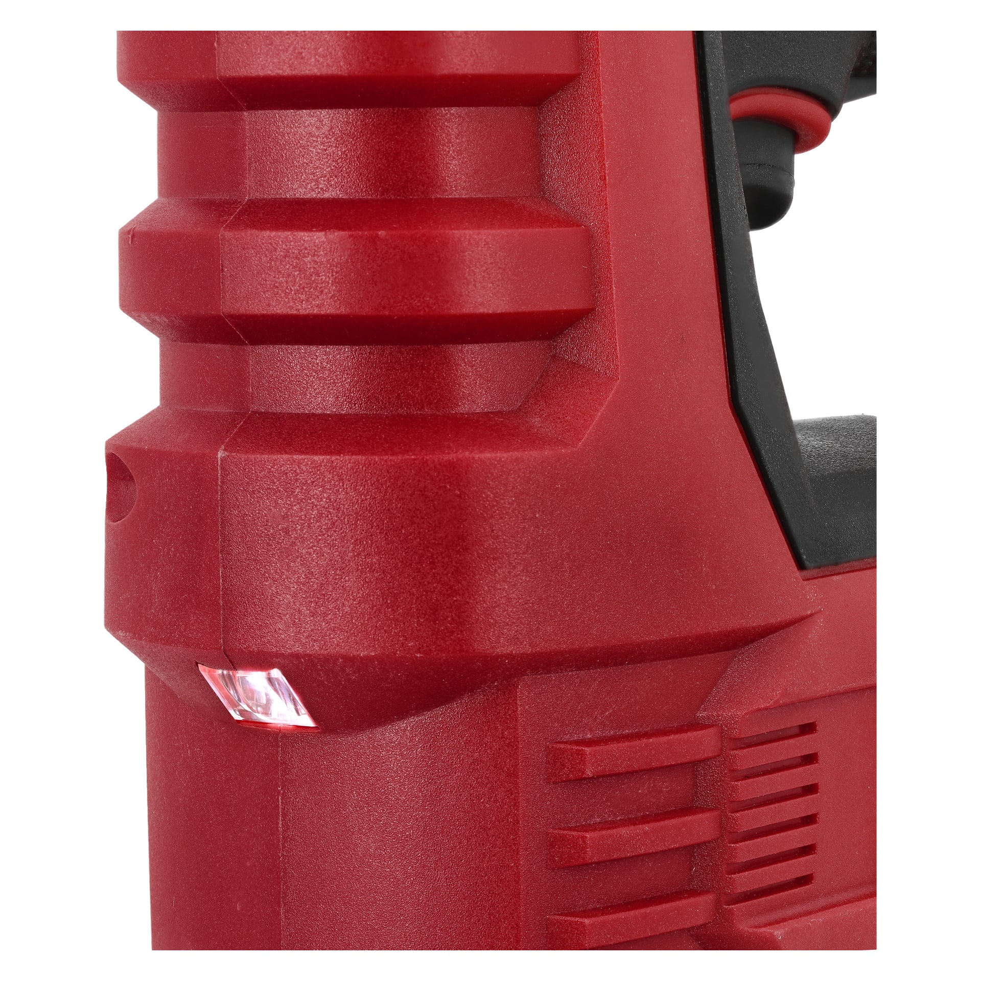 Red Meec Tools Multiseries NG-18V HOME 300 häftpistol med svarta detaljer, texturerat grepp och en rektangulär LED på nedre fronten.