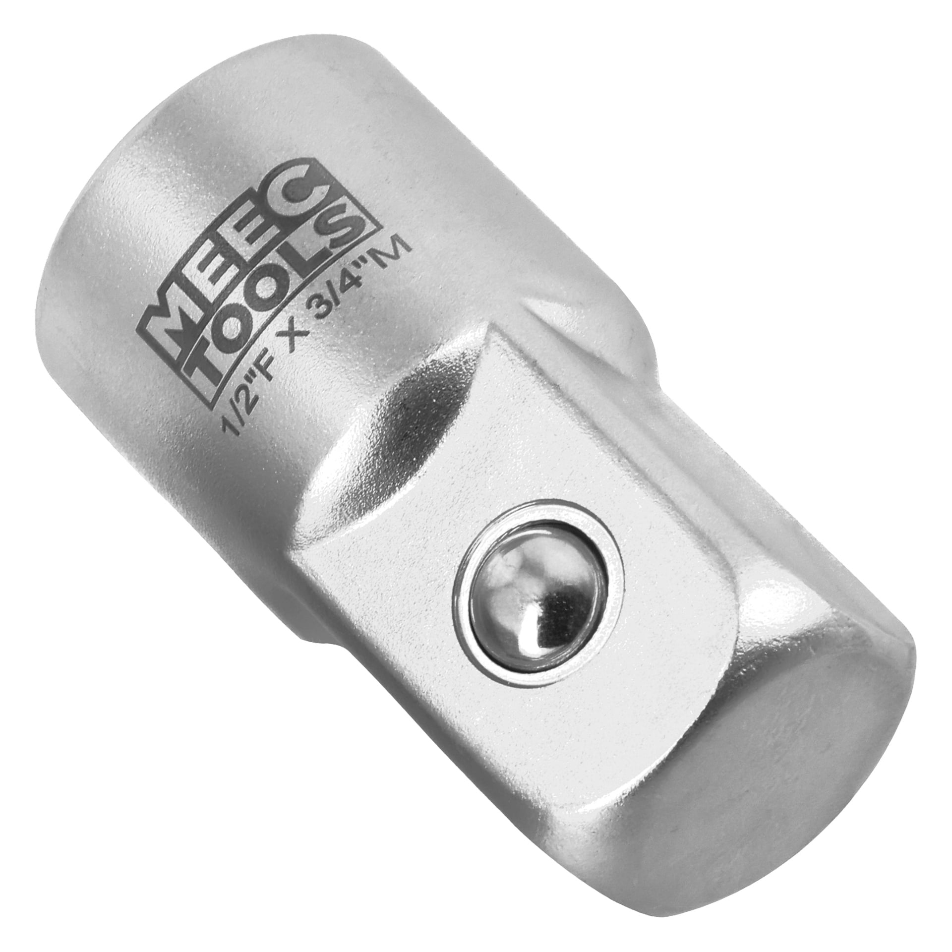 Metal Meec Tools Adapter, 1/2" hunn- til 3/4" hann, inkluderer kulelager for å feste piper til skraller eller kompatible verktøy.