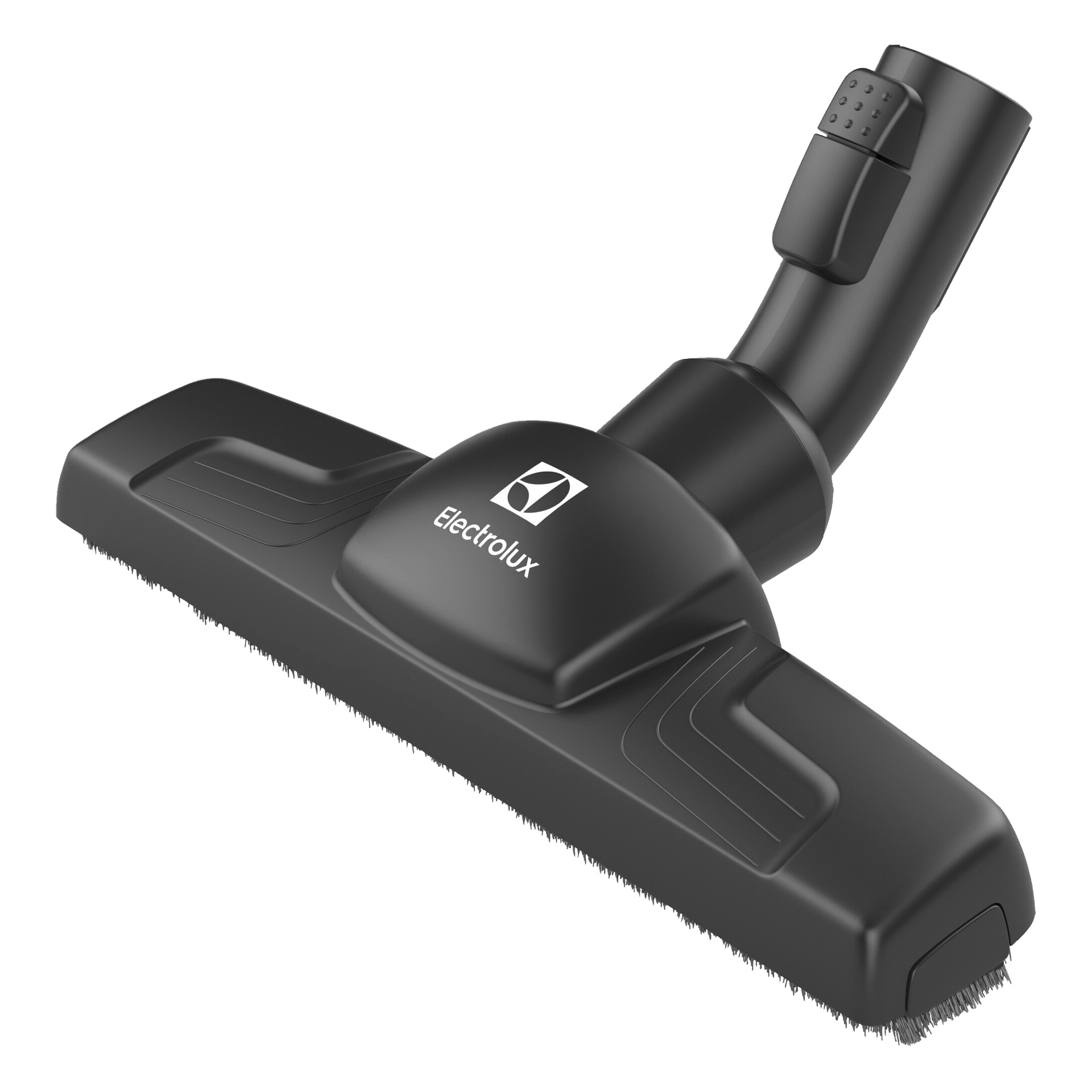 Golvmunstycket på Electrolux Clean 600 EL61C2GRN påslös dammsugare, med borst och Electrolux-logotypen.