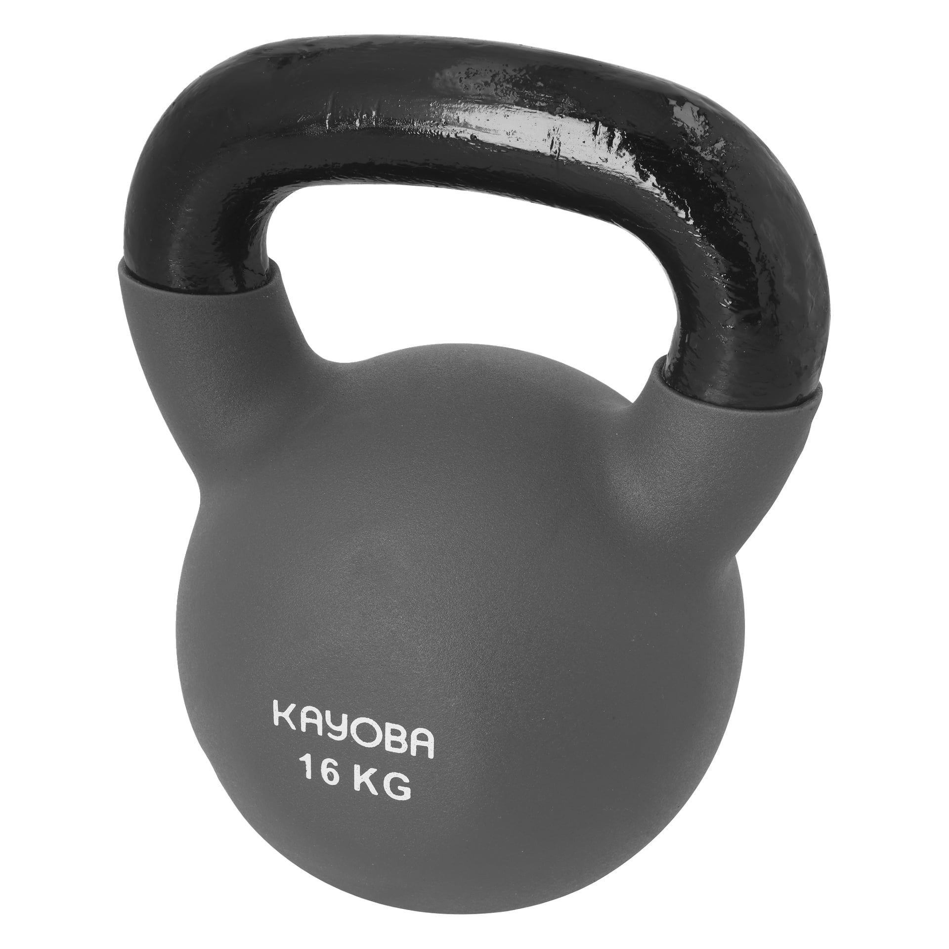 Mattaharmaa Kayoba-kahvakuula, jossa oli musta kahva, jossa luki "16 KG".