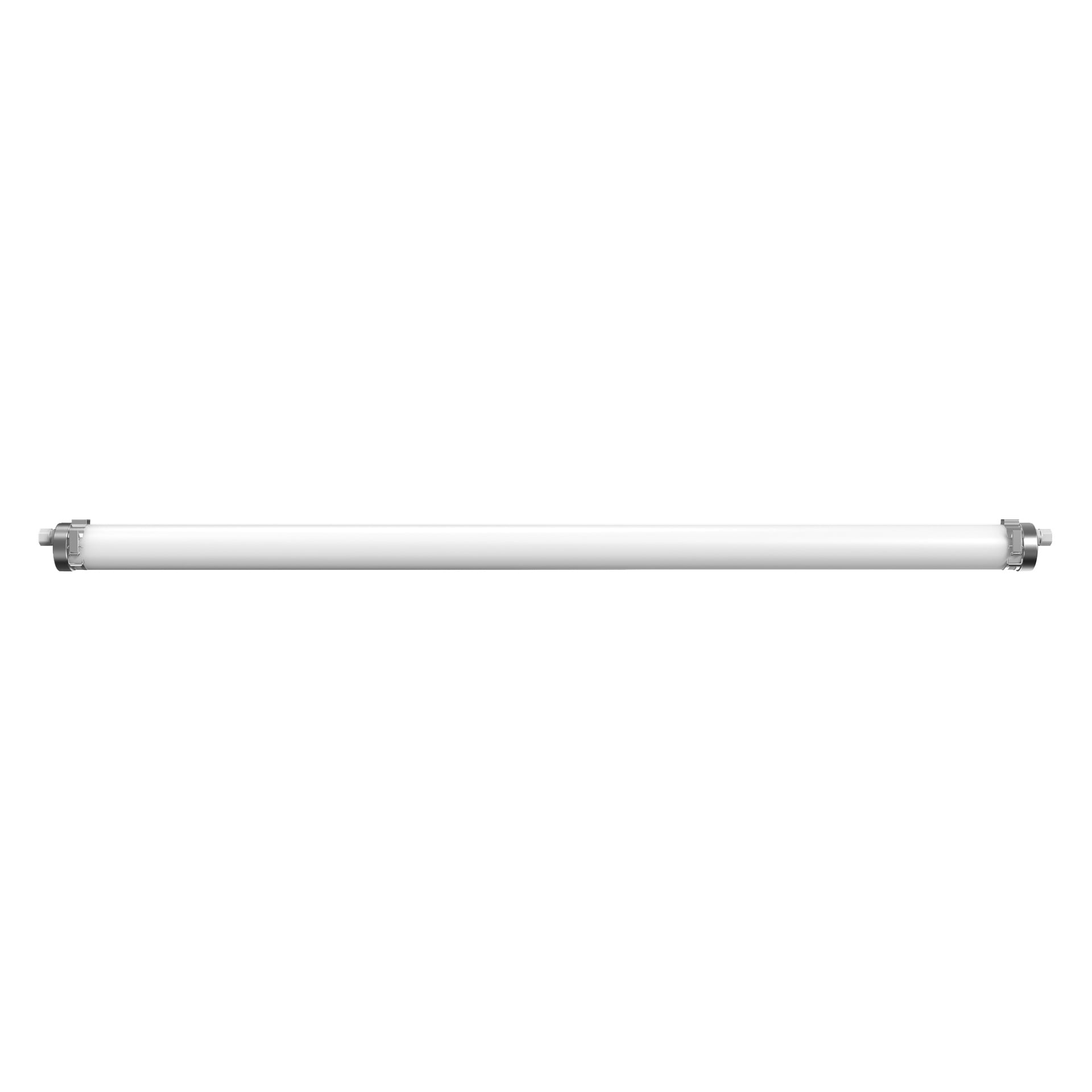 Anslut Industrial LED-lys er et sylindrisk rør med metallendekapsler, beregnet for industrielle eller laboratoriemiljøer.