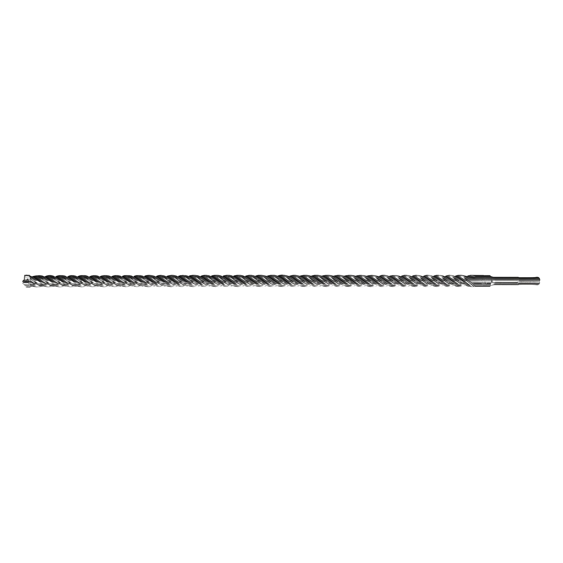 En närbild av en blank metallskruvtransportör eller skruv, med en spiralspiralformad design längs dess längd.