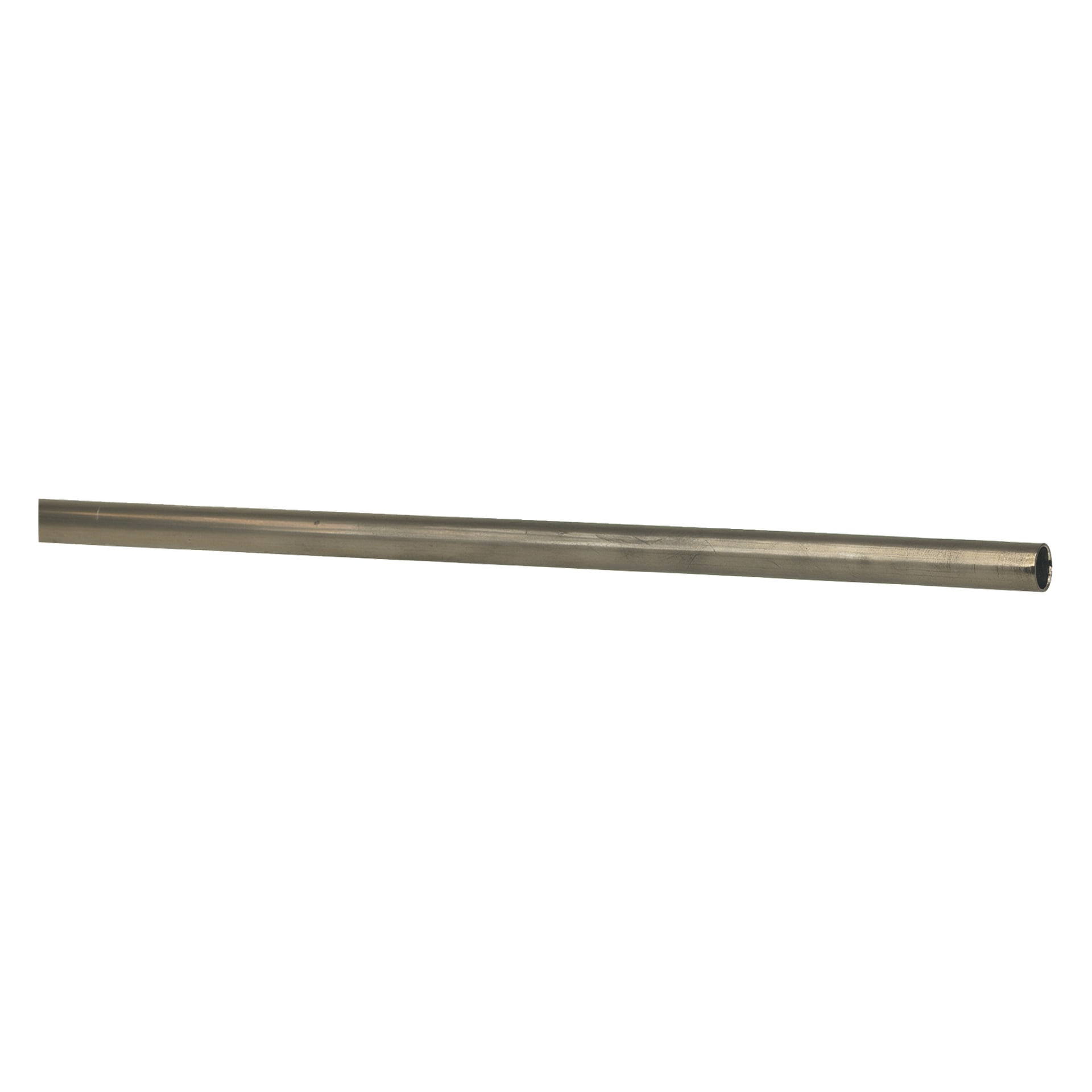 En cylindrisk metallstav med en slät, blank yta och en subtil metallisk glans.