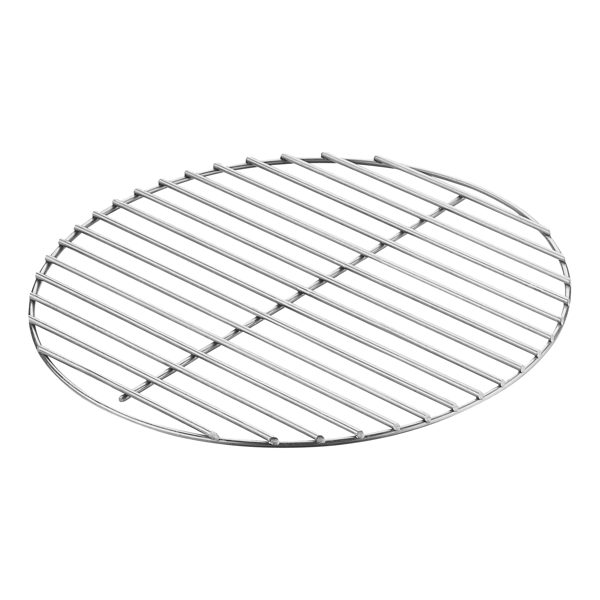 Grillitelineen ja vedenkeittimen grillissä 7440 on pyöreä metalliritilä, jossa on rinnakkaiset tangot ja pyöreä ulkorunko.