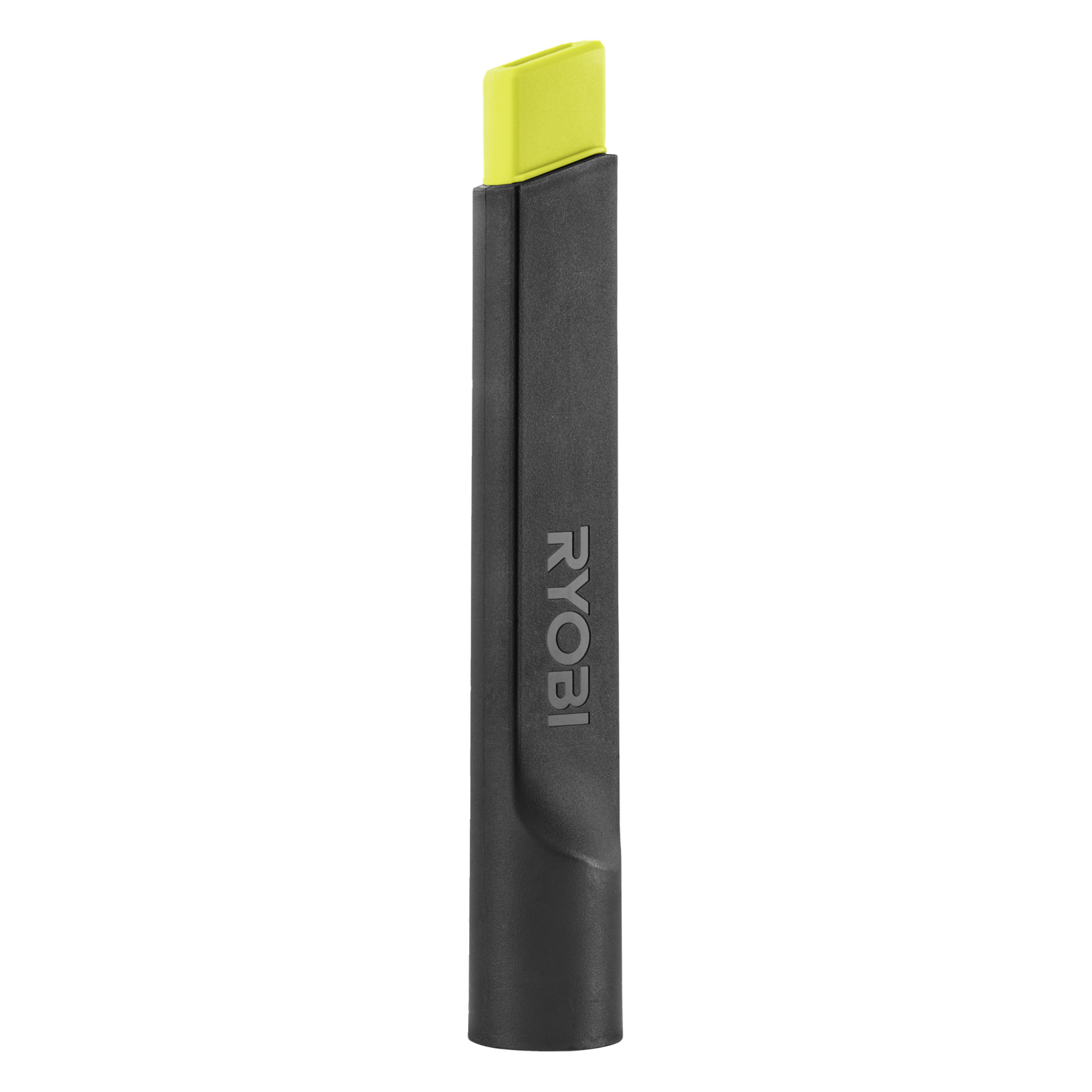 En trådløs bilstøvsuger, modell RAV 1805-0, med Ryobi One+-merket på karosseriet.