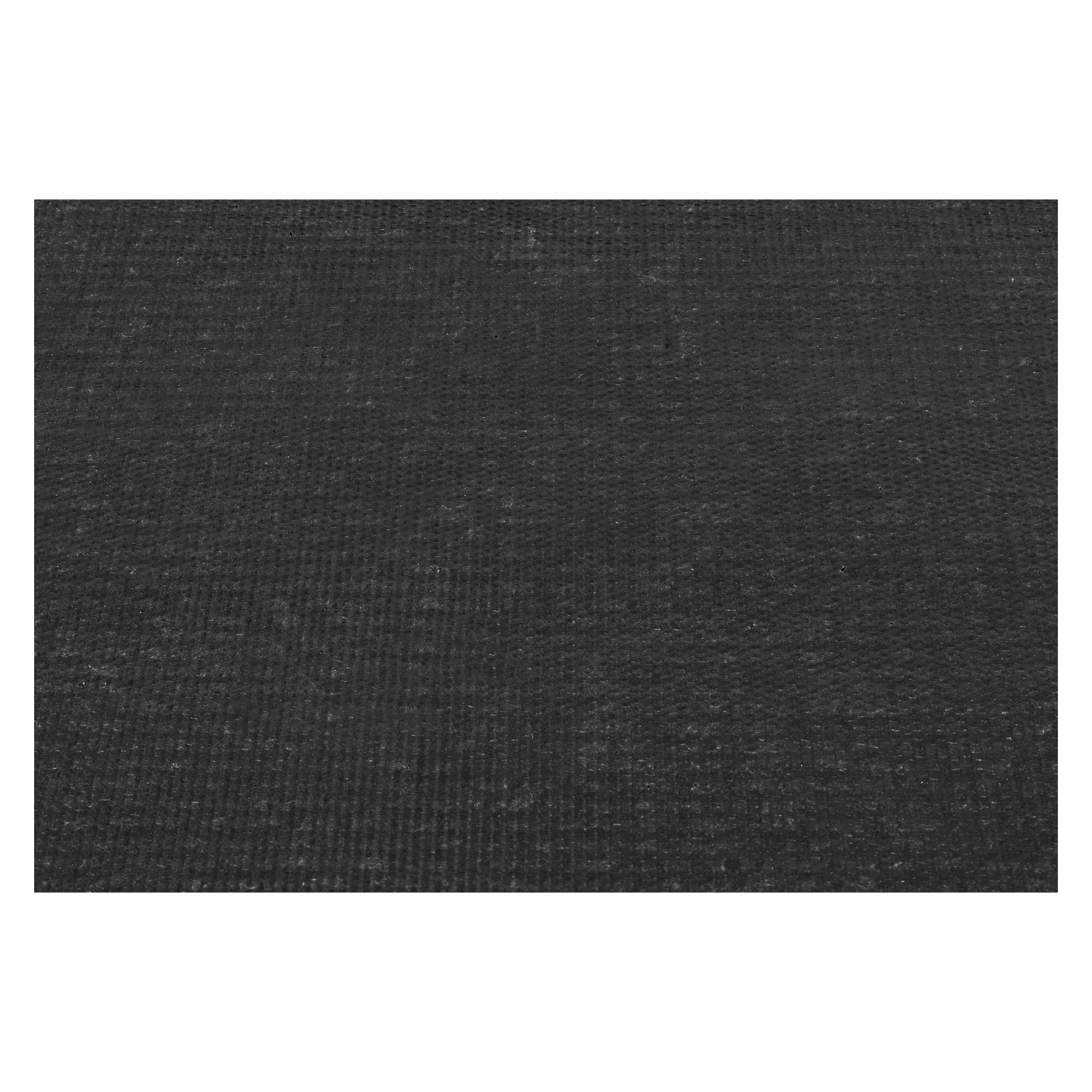 Detaljerad närbild av EKVIP Doormats mörkgrå tyg, som visar dess karakteristiska vävda textur med både vertikala och horisontella mönster samt mjuka färgskiftningar genom materialet.