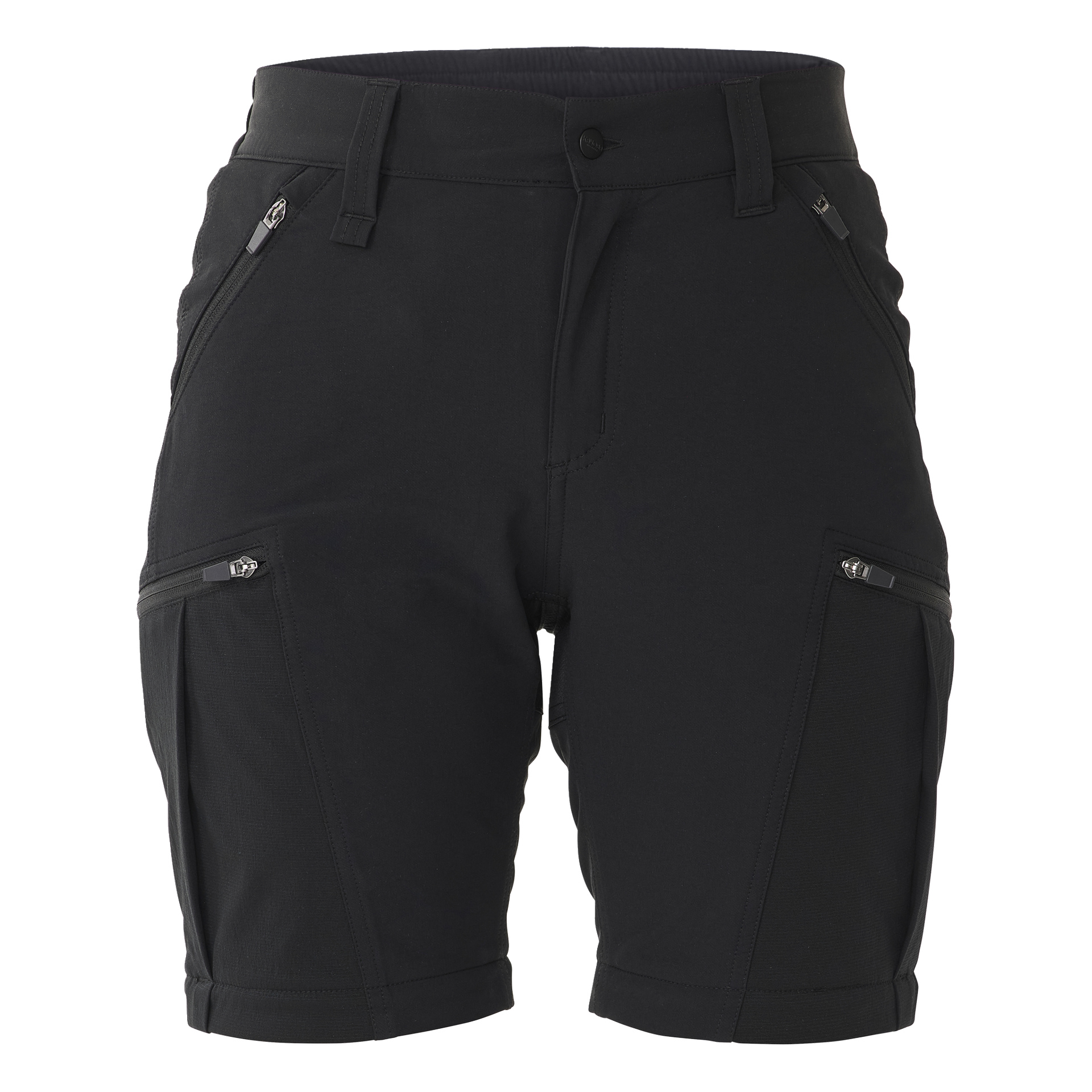 Kayoba Outdoor Women's Abisko-byxor har dragkedje-ben, vilket gör att de kan bytas till knälånga shorts. De har knapp- och dragkedjastängning fram, bältesöglor och fyra fickor med dragkedja – två vid höfterna och två på låren. Dessa byxor är tillverkade av robust tyg och lämpade för utomhusaktiviteter.