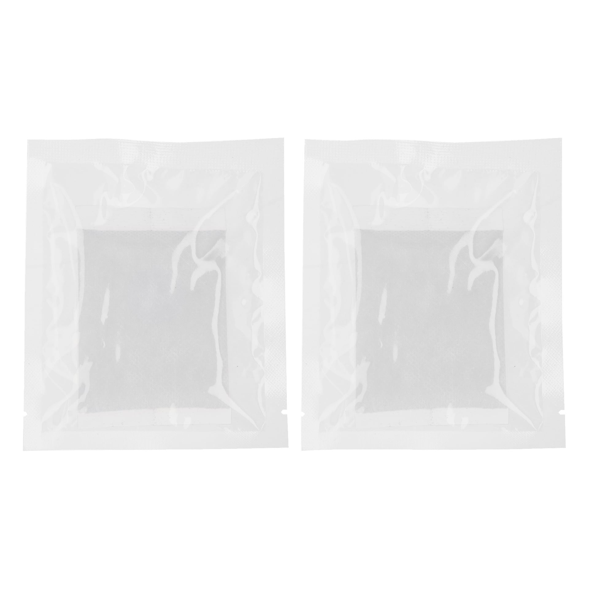 Zwei transparente Päckchen der Kayoba Outdoor-Einweg-Hand- und Fußwärmer (2er-Pack) sind nebeneinander angeordnet und zeigen die flachen, rechteckigen Wärmer in jedem versiegelten Päckchen.