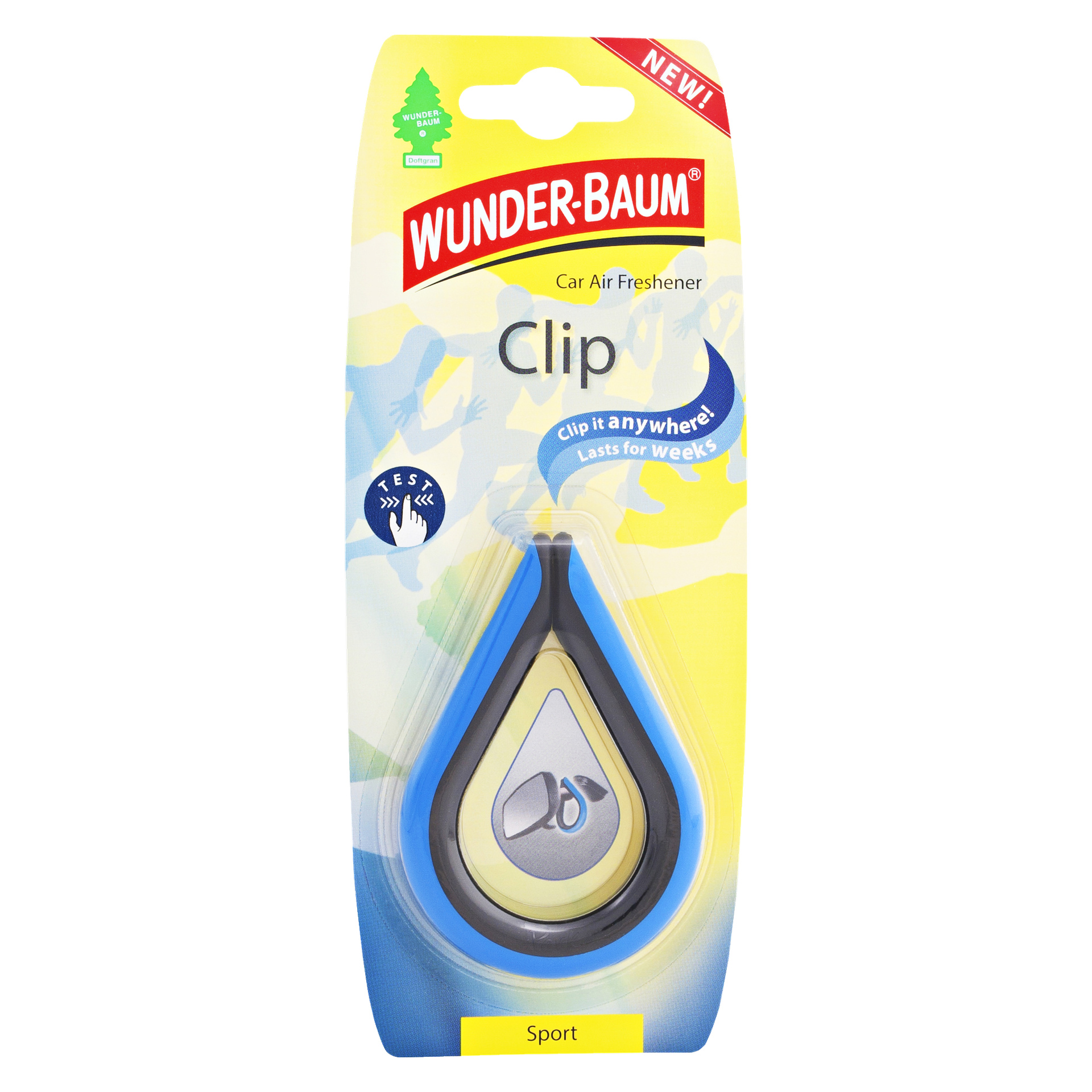 Doftclip Sport | Diskret design | Wunder Baum Clip | Jula
