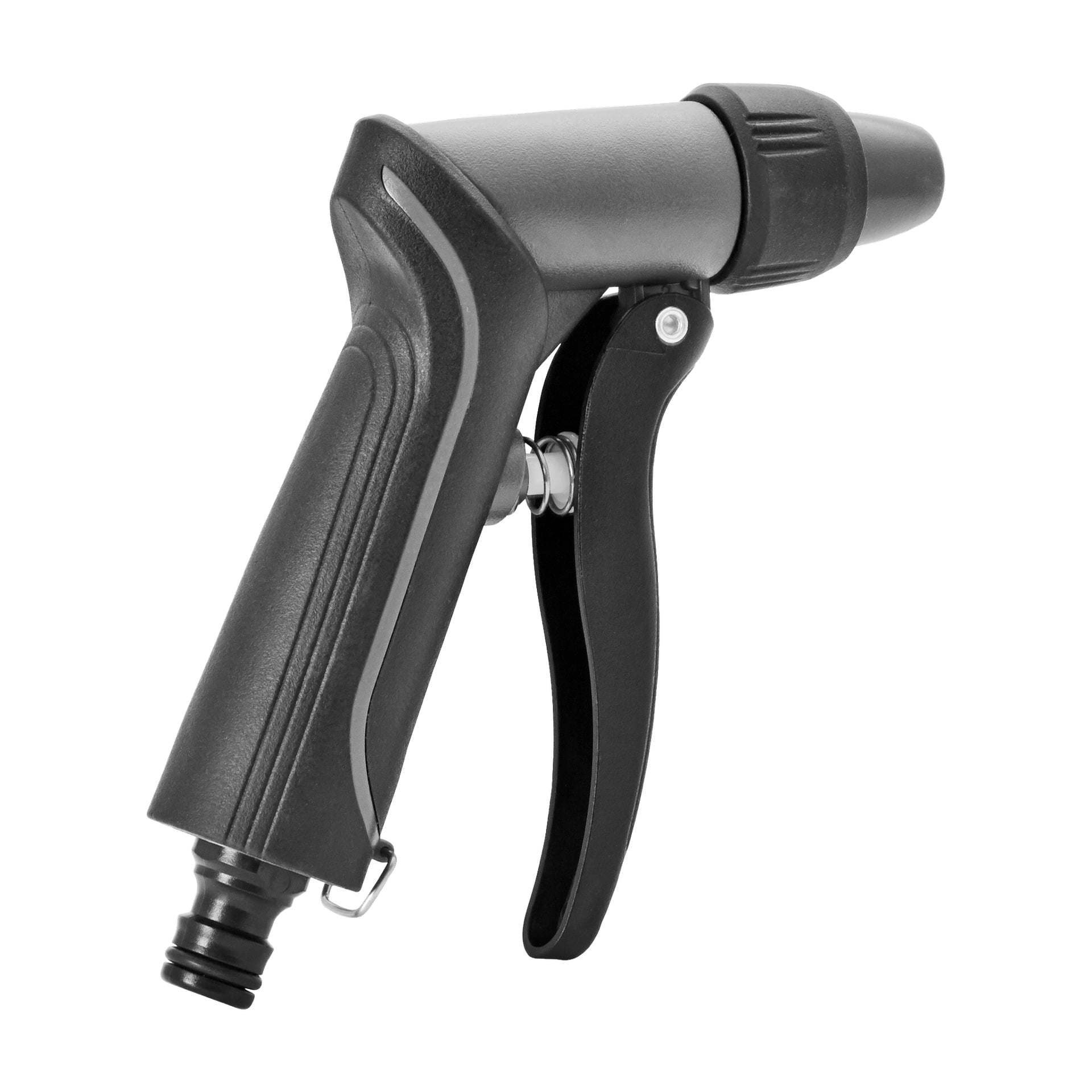 En Hard Head vannjetpistol i svart plast med konturert grep, avtrekkshåndtak og justerbar sprayspiss.