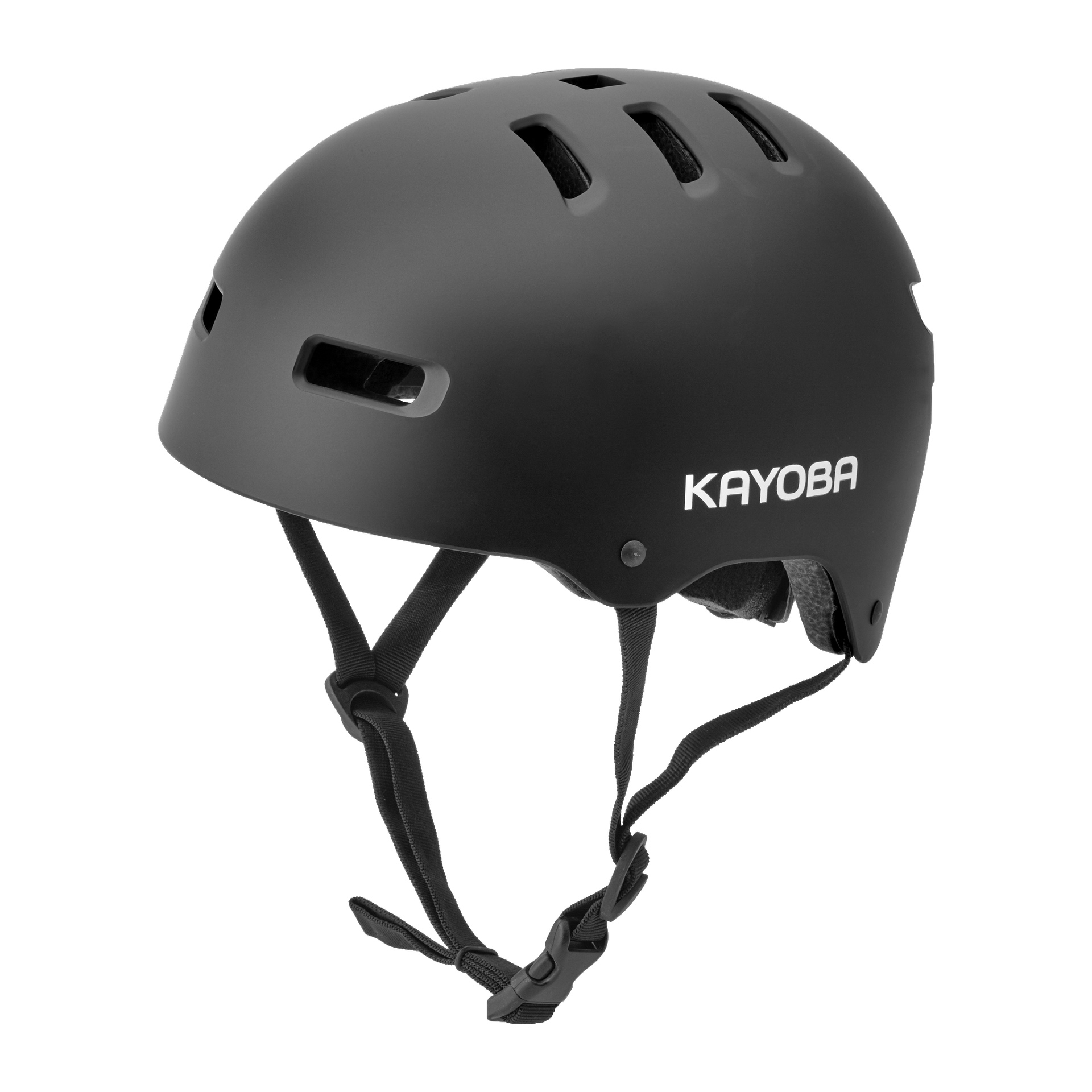 kask Kayoba z wieloma otworami wentylacyjnymi i marką Kayoba z boku.