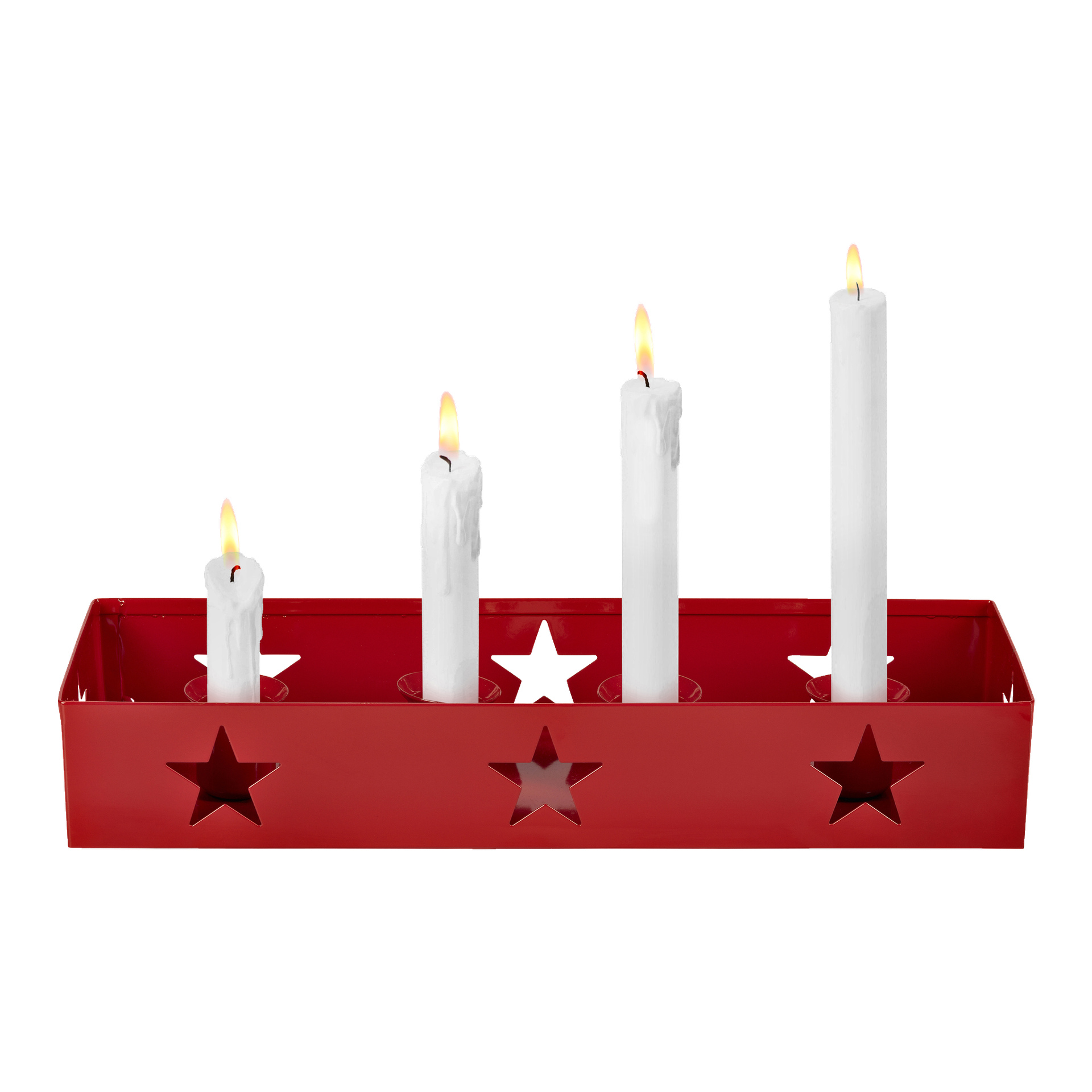 Adventsljusstake | Lackerad plåt | Menuett | Jula