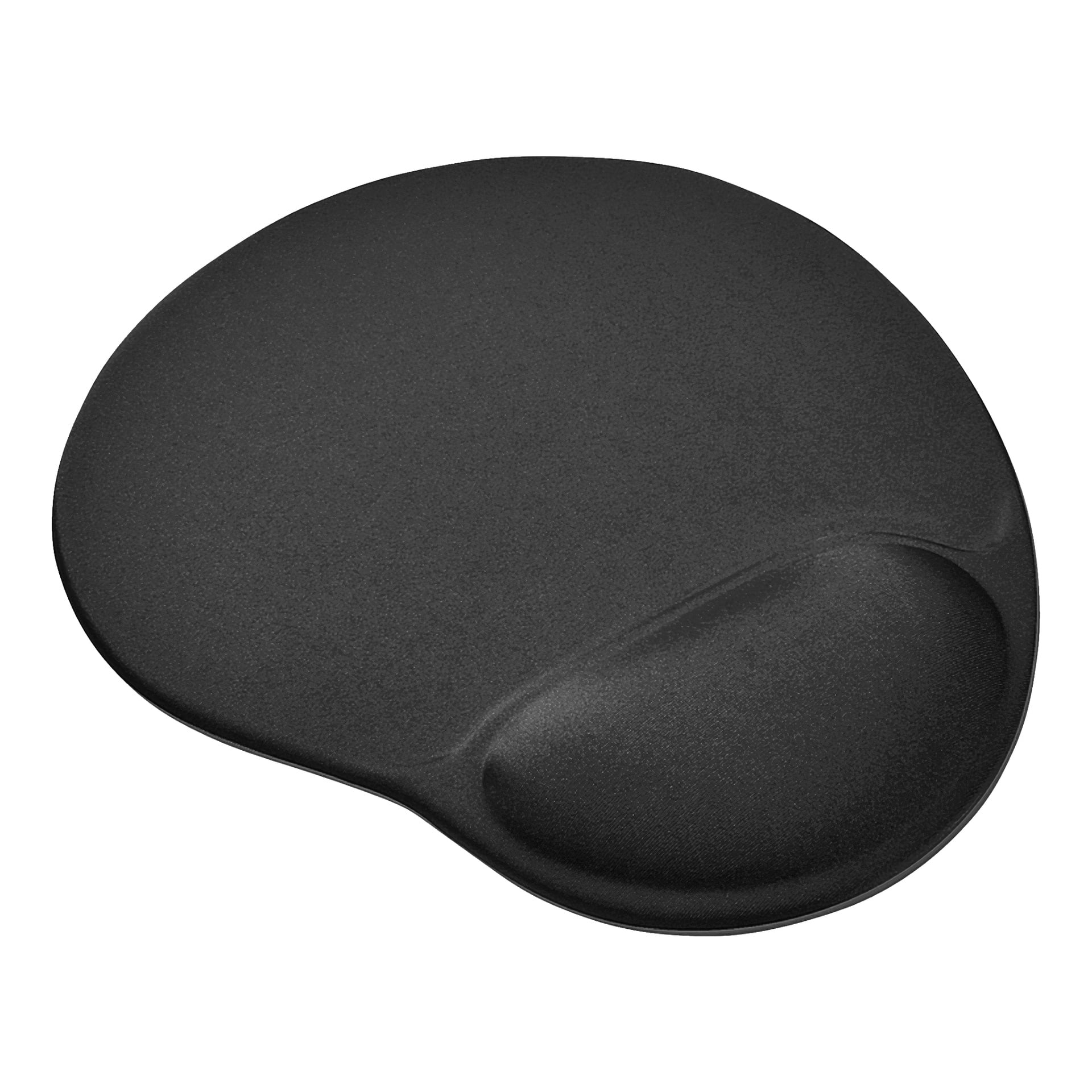 Trust Mouse-mattan är en ergonomisk svart musmatta med inbyggt handledsstöd. Den har en slät yta och en dämpad, upphöjd sektion avsedd för handledsstöd.