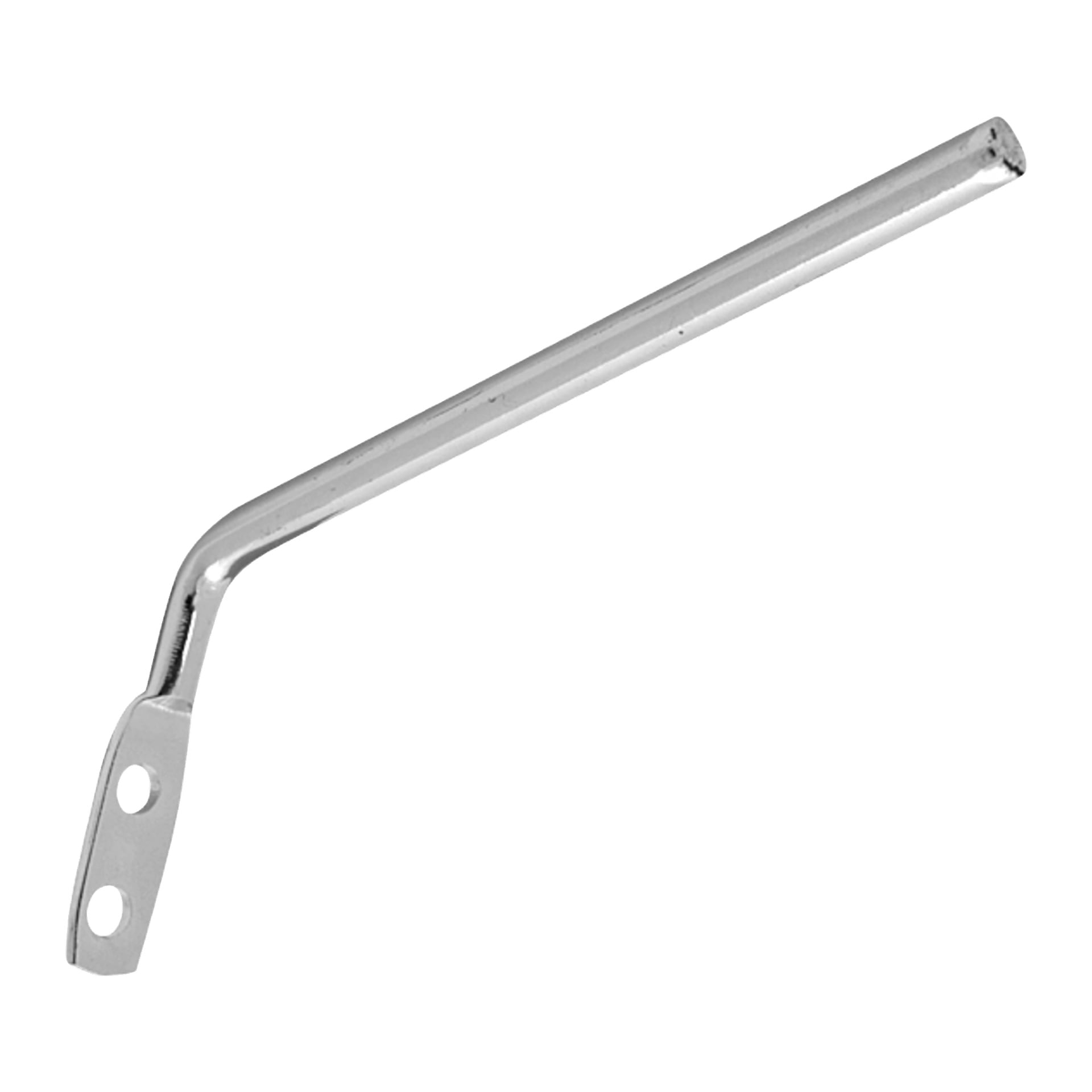 En Hard Head Multi-hook designad för verktygsbrädor, visad som en polerad metallstång som smalnar av något i ena änden och böjer sig i motsatta änden, med två monteringshål. Erbjuds i paket om 30.