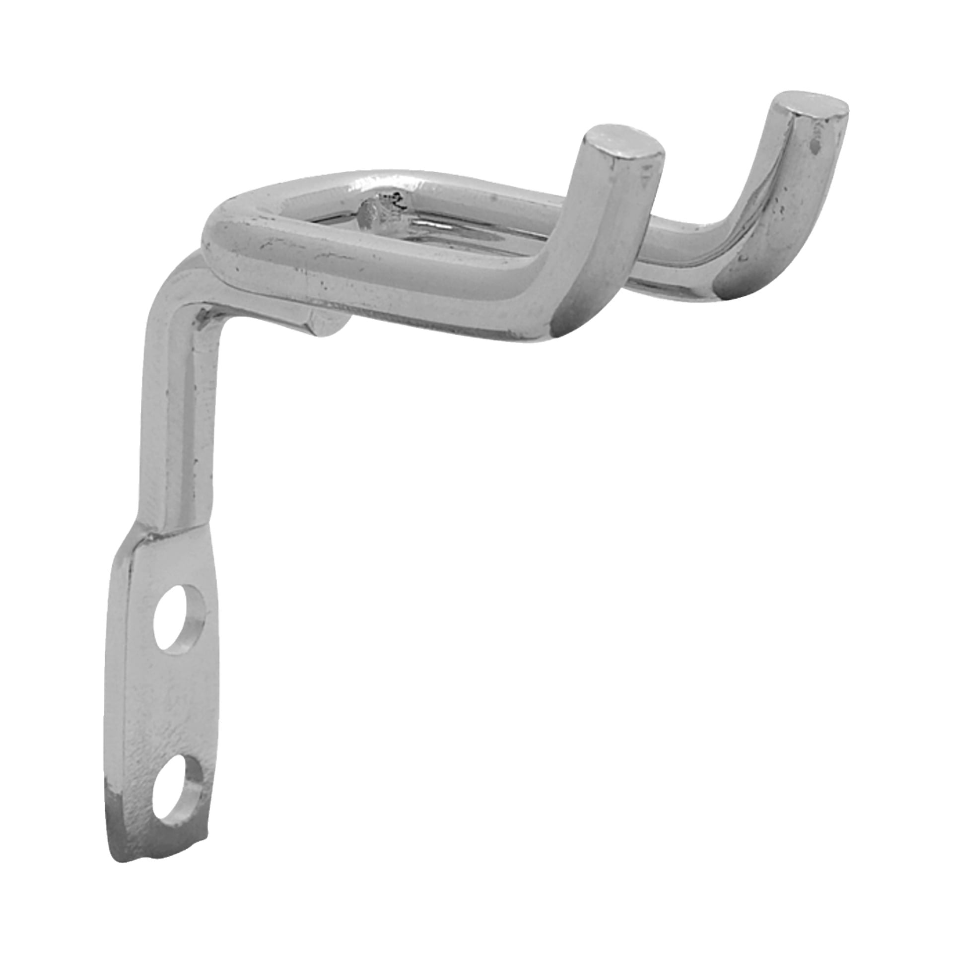 Hard Head Multi-hooks för verktygsbrädor kommer i ett paket om 30, tillverkade av silvermetall. Varje krok har två klor och en fäst monteringsplatta med två hål för skruvar, lämplig för att organisera saker som verktyg, nycklar eller tillbehör.