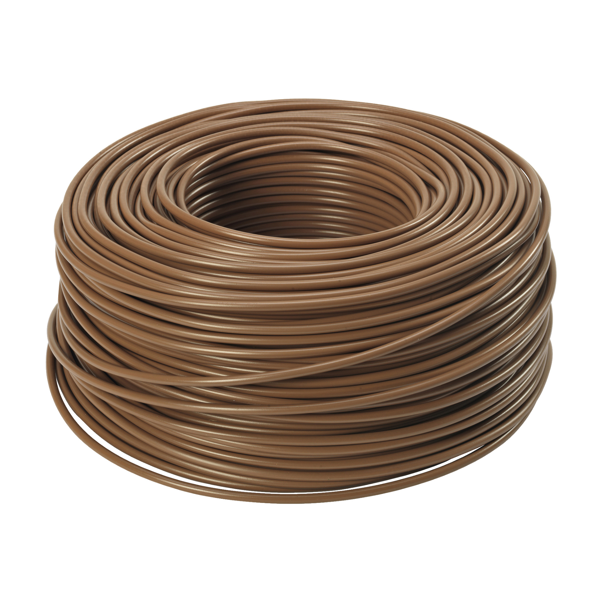 En stor spole av Amokabel Stranded-kabel är prydligt lindad i en cirkulär form.