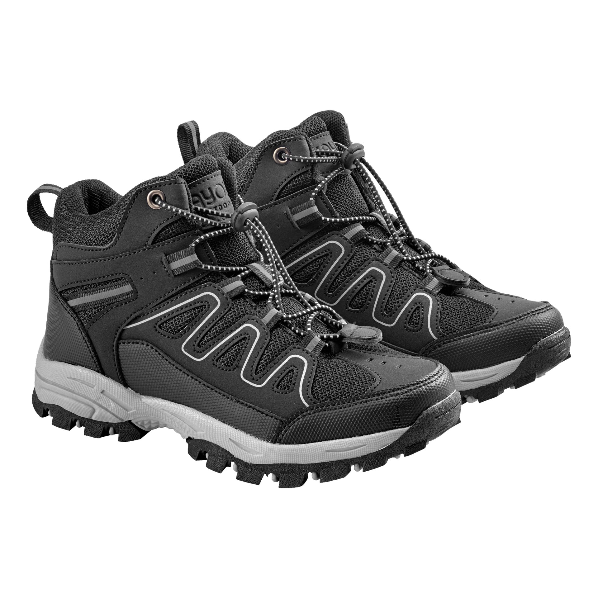 Codzienne buty dla dzieci od Kayoba Outdoor mają wytrzymałe podeszwy, siateczkowe panele, systemy szybkiego sznurowania, wzmocnione palce i wycieśniane kołnierze — idealne na przygody na świeżym powietrzu.