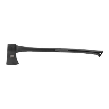 En Meec Tools hogeøks med langt, ergonomisk svart skaft og metallhode.