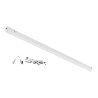 Anslut Worktop -valo LED, valkoinen virtajohto ja pistorasiadapteri.