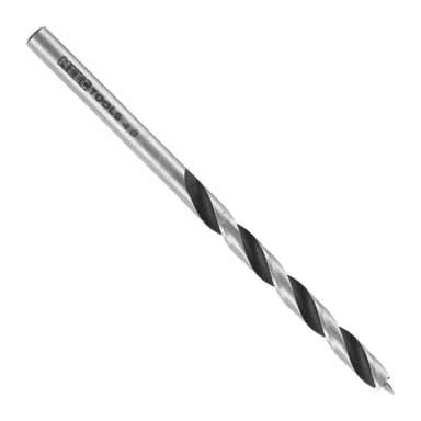 Wiertarka do drewna z cylindrycznym trzonkiem i spiralnymi rowkami, oznaczona na boku Meec Tools 4.0.