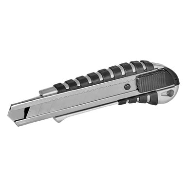 Meec Tools avbrottskniv med segmenterad kniv och räfflad handtagsgrepp.