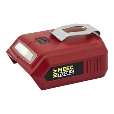 Meec Tools Multiseries USB-adapter (modell CH-18V EASY 130), kompatibel med 18V-batterier.