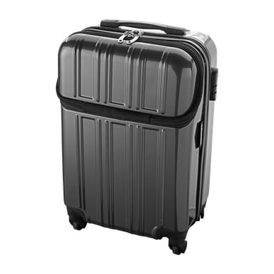Kayoba Flight -laukku, pieni pystysuora matkalaukku, jossa on kova kuori, yläkahva ja vetoketjullinen etulokero.