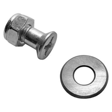 Et nærbilde av et fliseskjærehjul fra Meec Tools. Hjulet er sirkulært og har et sentralt hull.