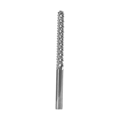Dremel Spiral Cutting Bit 562 to cylindryczne narzędzie obrotowe o wzorze krzyżowym, przeznaczone do cięcia, formowania i wykańczania różnych materiałów.