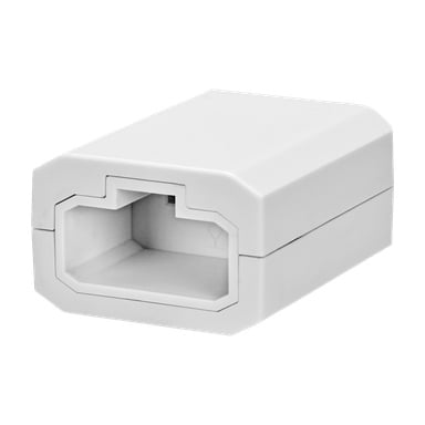 Anslut portabla lampsockel DCL har en ren, rektangulär design med en slät finish och är gjord för enkel installation.