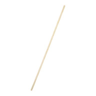 Ett enkelt, rakt trähandtag från Menuett är placerat diagonalt från nedre vänstra till övre högra hörnet.