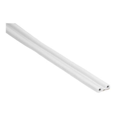 Närbild av ett Hard Head Sealing Strips P 2-paket, som visar vita, platta remsor med ena änden öppen för att visa det inre materialet.