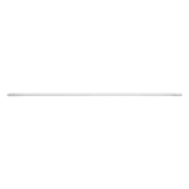 Ett Anslut T8 LED-lysrör med metallstift i båda ändarna.