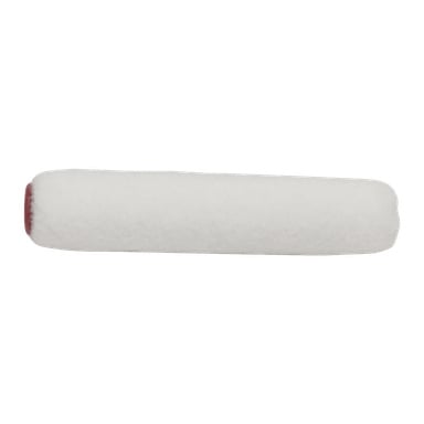 En Anza Mini-roller filtpåfyllning med en vit cylindrisk kropp och en röd inre kärna.